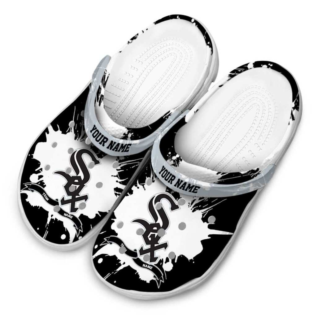 Custom Chicago White Sox Splatter Pattern ClogTVC1801187 - Image 4