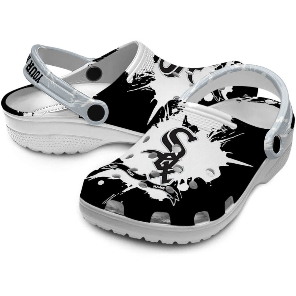 Custom Chicago White Sox Splatter Pattern ClogTVC1801187 - Image 3