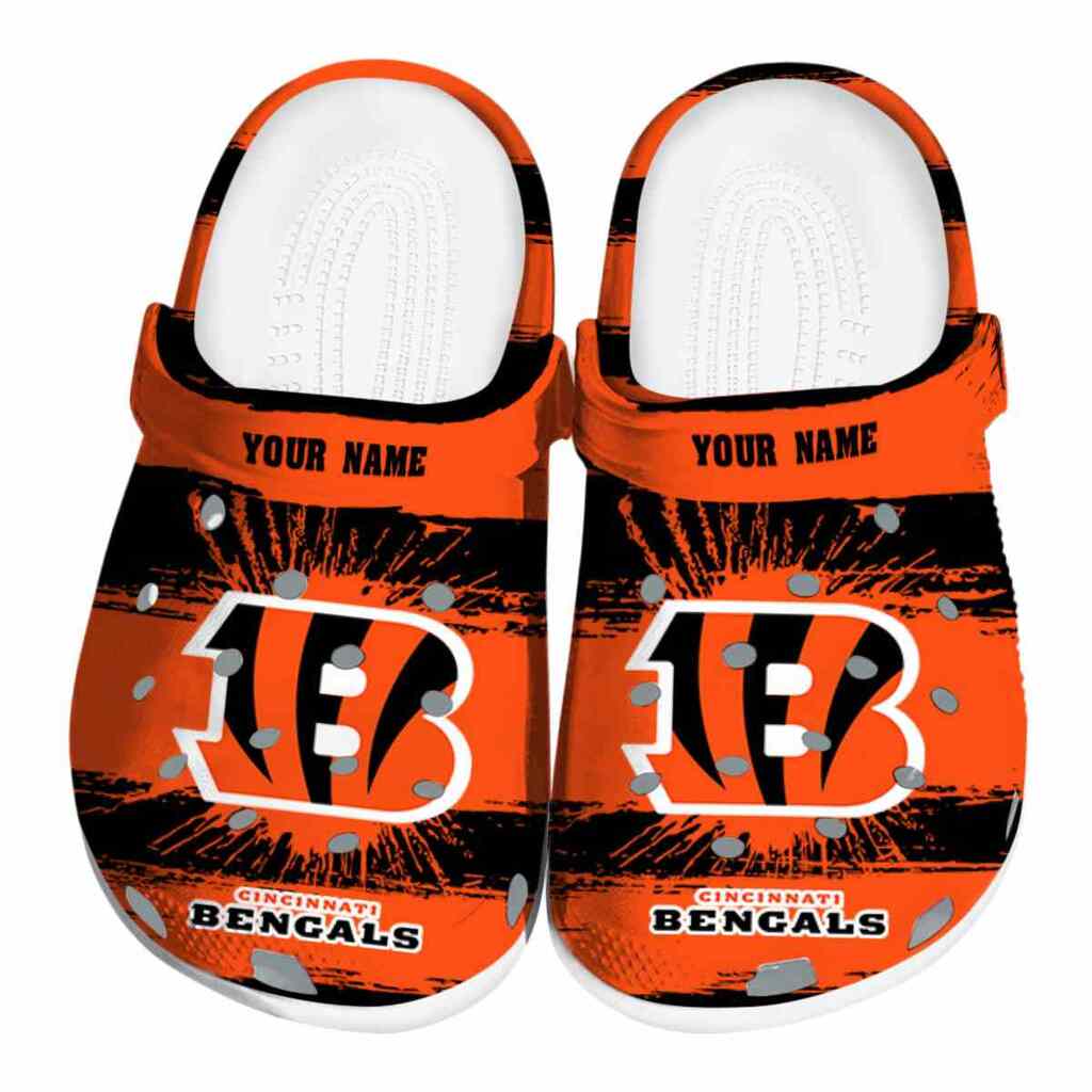 Custom Cincinnati Bengals Paint Splatter Graphics ClogTVC180100