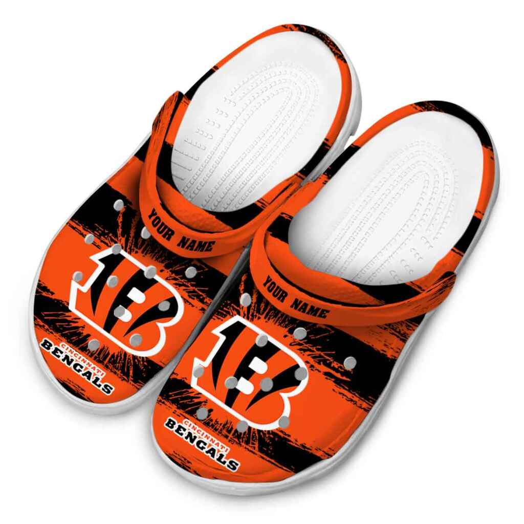 Custom Cincinnati Bengals Paint Splatter Graphics ClogTVC180100 - Image 4
