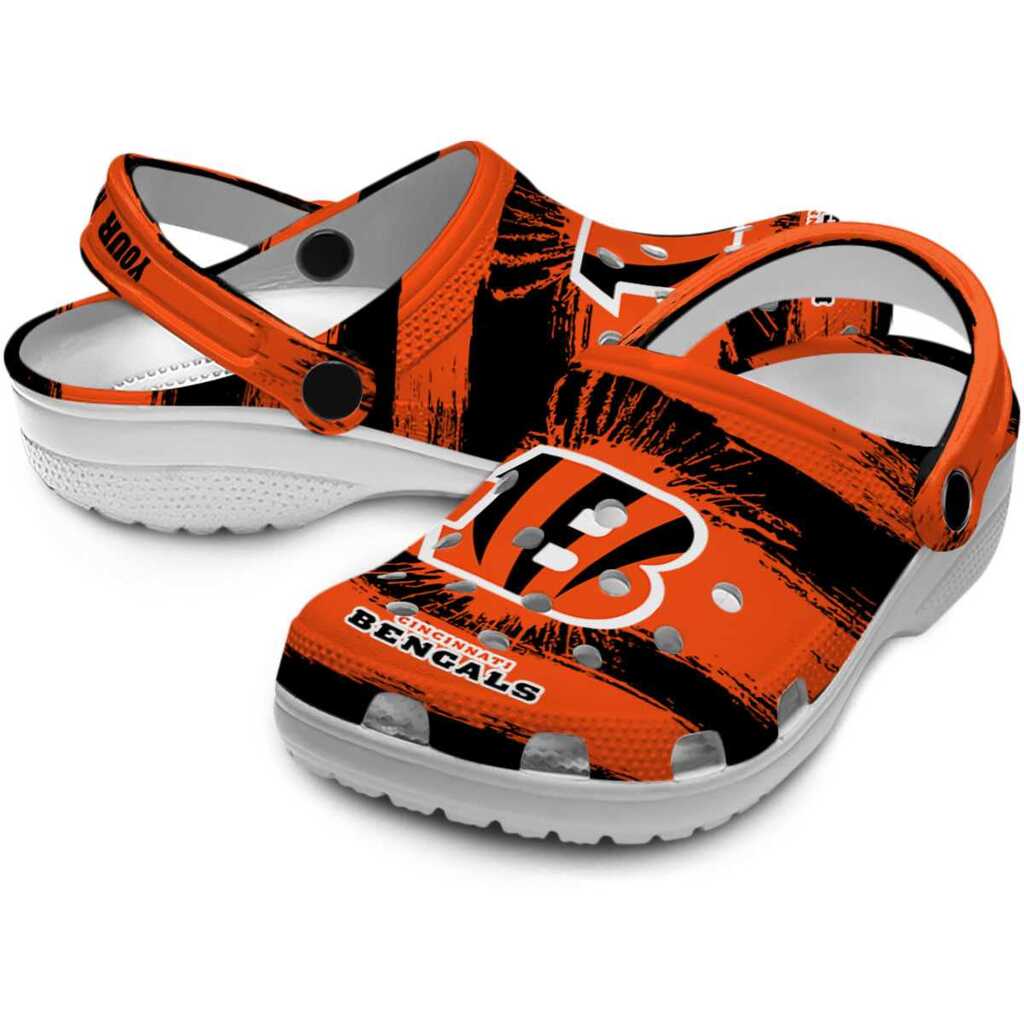 Custom Cincinnati Bengals Paint Splatter Graphics ClogTVC180100 - Image 3