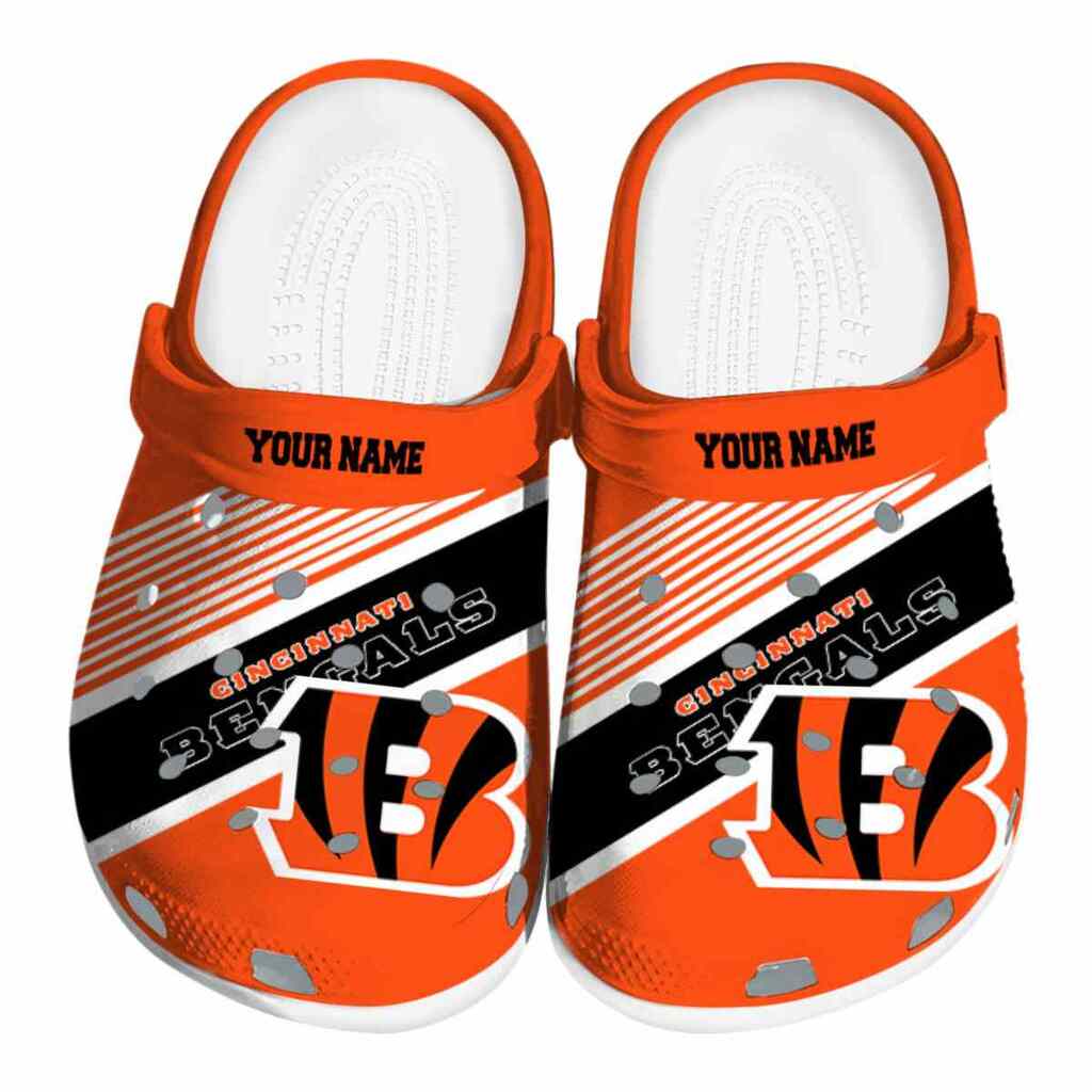 Custom Cincinnati Bengals Vibrant Dual-Tone ClogTVC180100