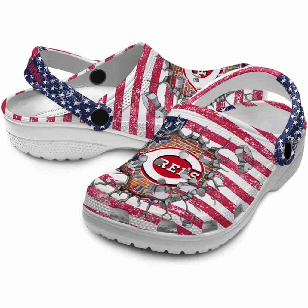 Custom Cincinnati Reds Freedom Splinter ClogTVC1801185 - Image 3