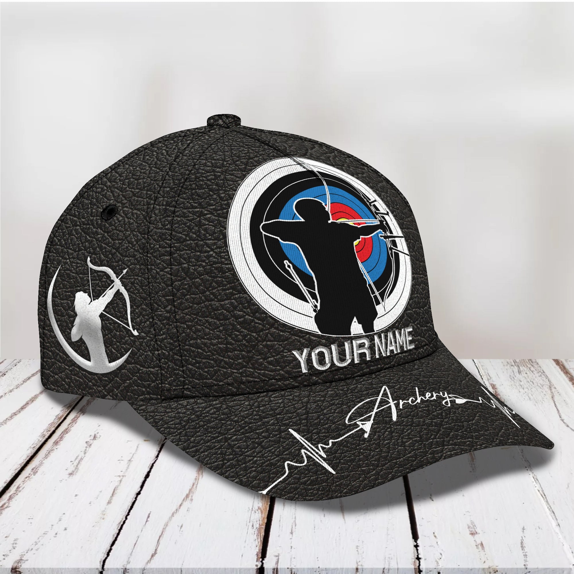 Custom Classic Archery Cap - Personalized Name Trucker Hats Custom Hats Gifts For Men & Women