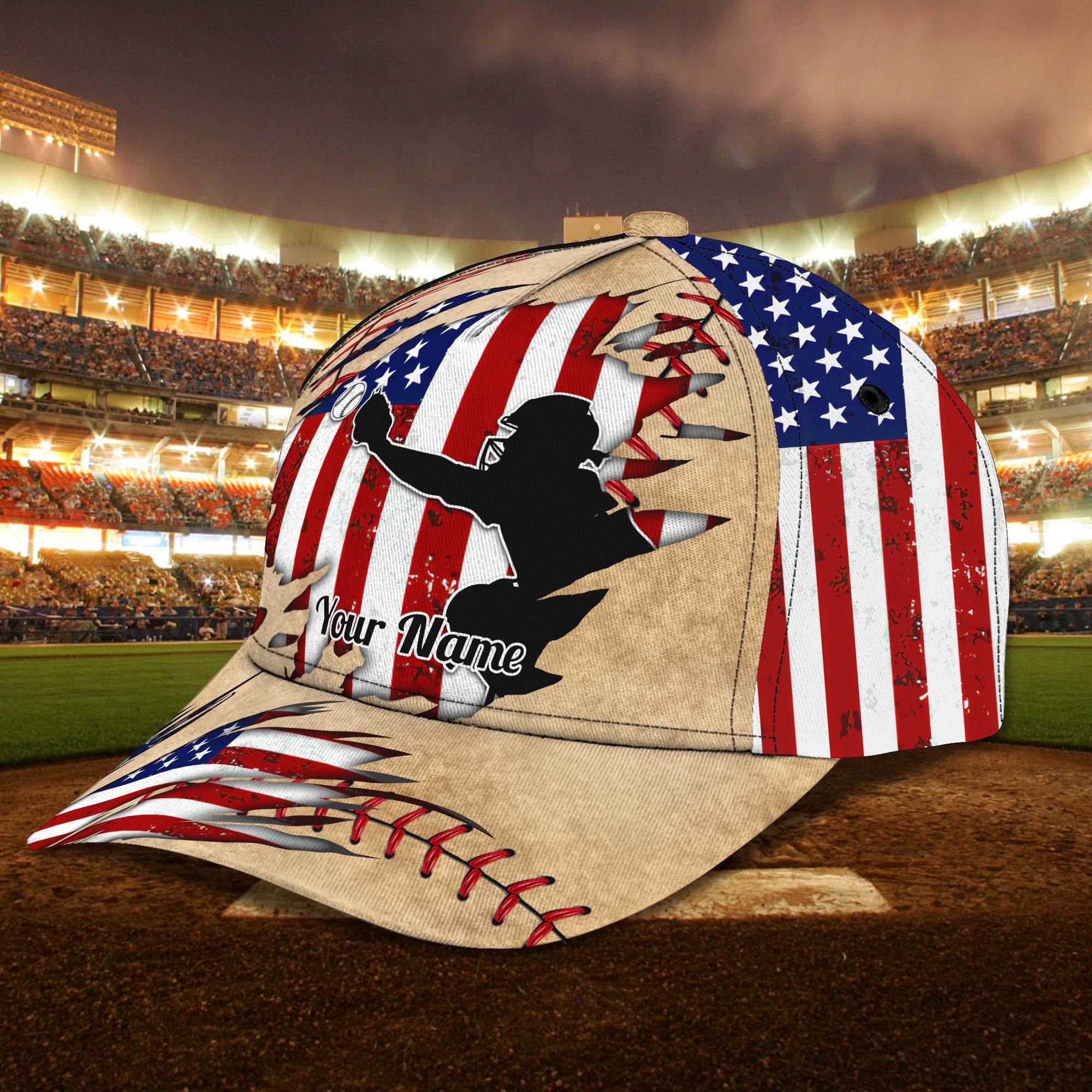 Custom Classic Baseball Catcher Cap - Personalized Name Option Trucker Hats Custom Hats Gifts For Men & Women