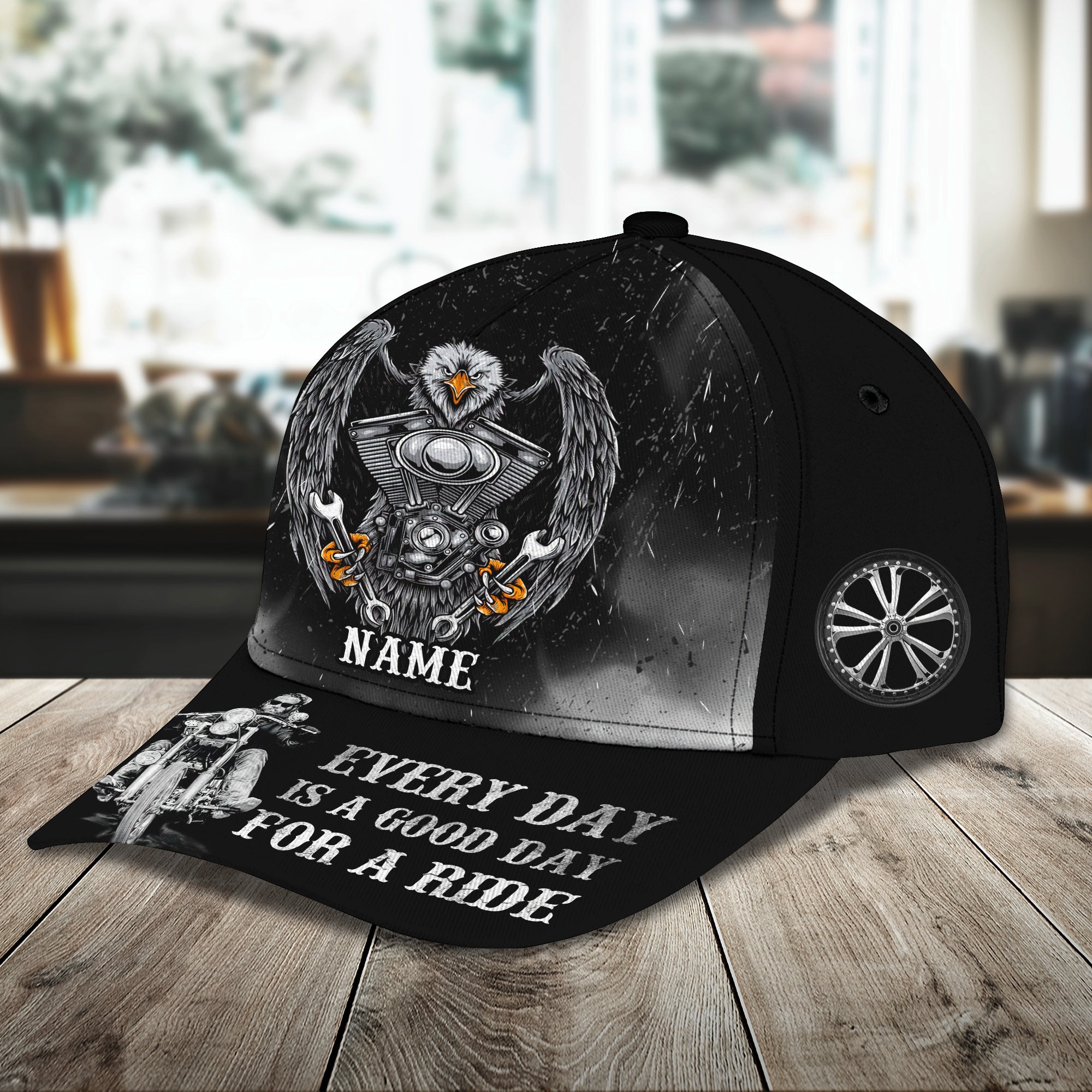 Custom Classic Biker Cap - Personalized Trucker Hats Custom Hats Gifts For Men & Women