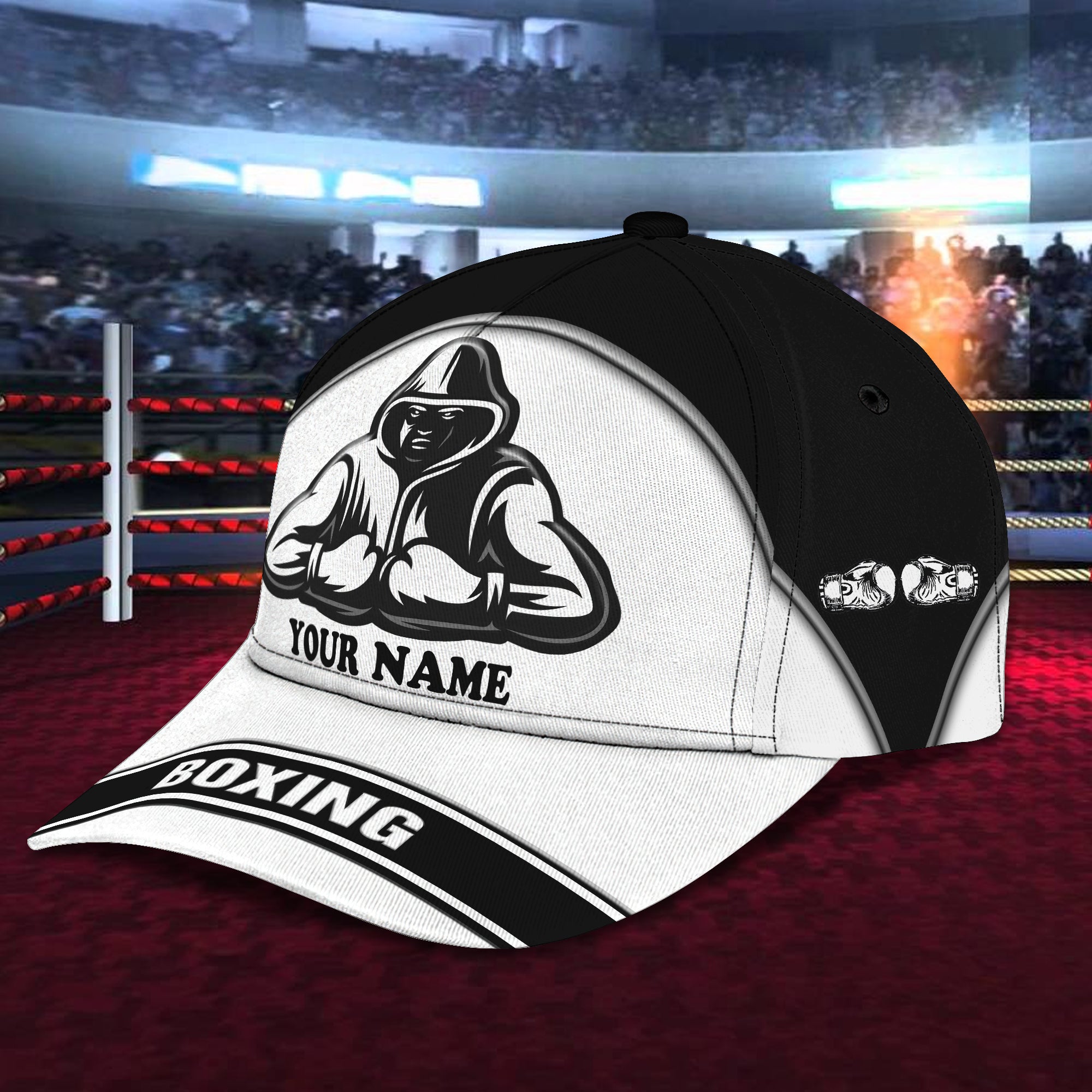 Custom Classic Boxing Cap - Personalized Name Trucker Hats Custom Hats Gifts For Men & Women