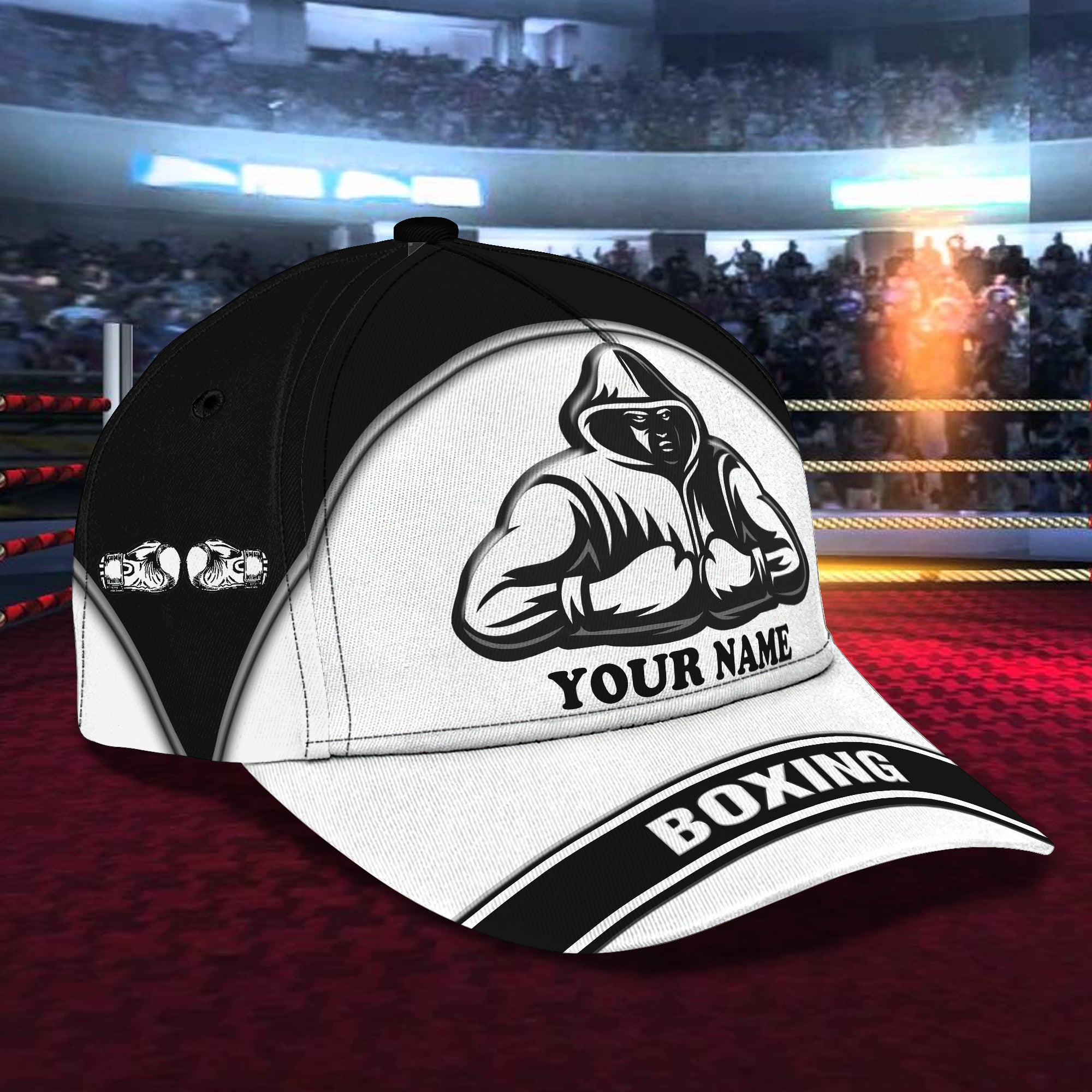Custom Classic Boxing Cap - Personalized Name Trucker Hats Custom Hats Gifts For Men & Women