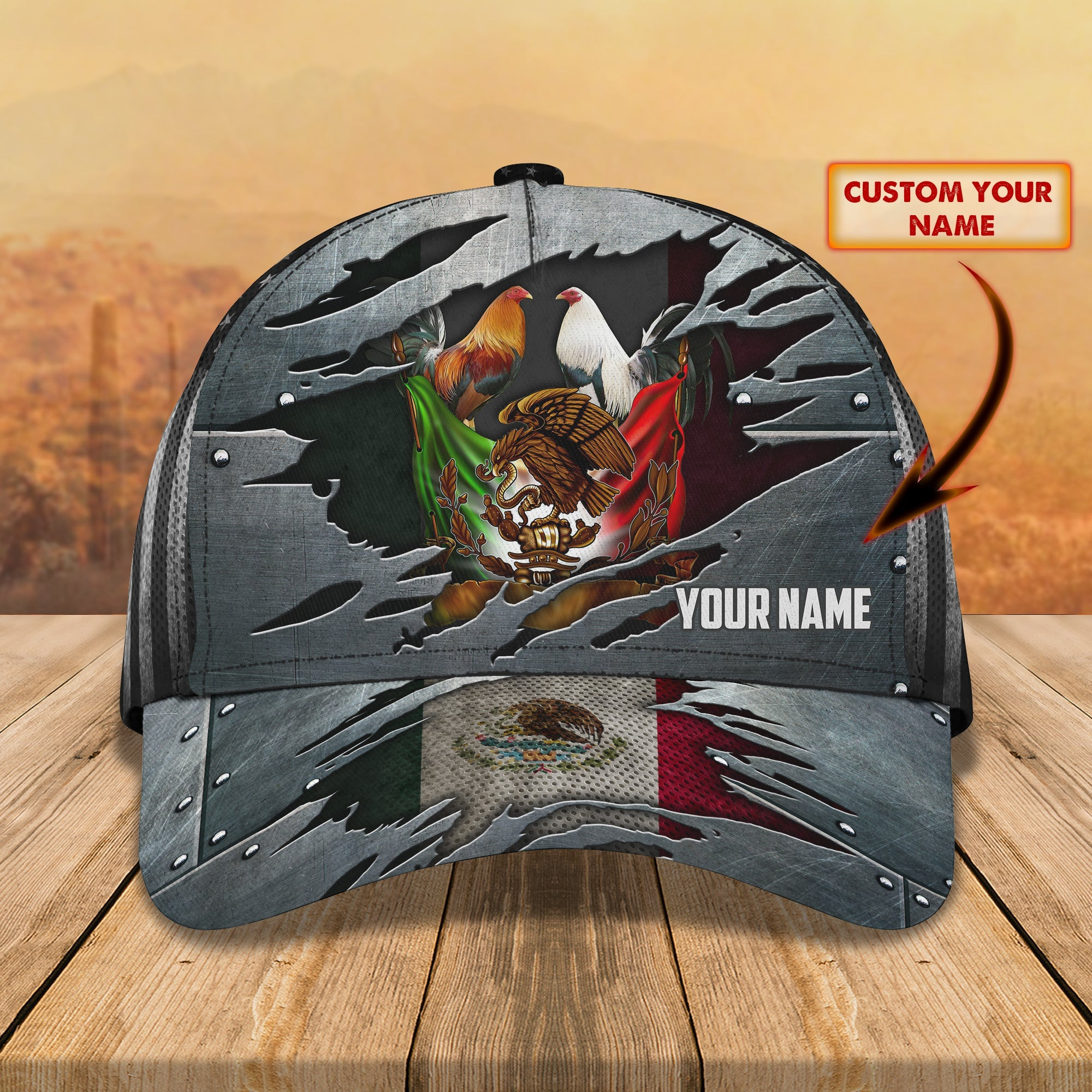 Custom Classic Cap - Personalized Chicken Fight Cap Trucker Hats Custom Hats Gifts For Men & Women