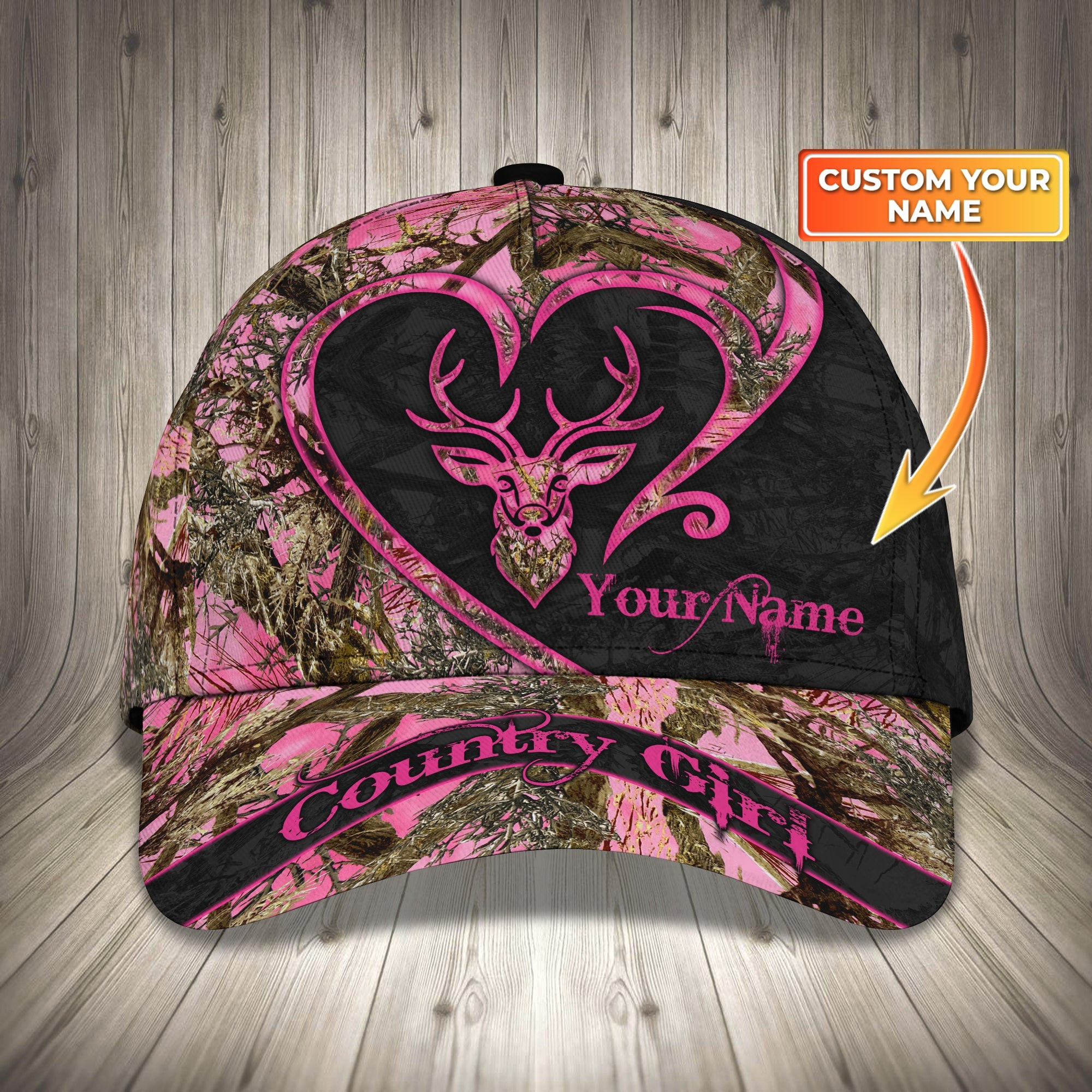 Custom Classic Cap - Personalized Country Girl Cap Trucker Hats Custom Hats Gifts For Men & Women