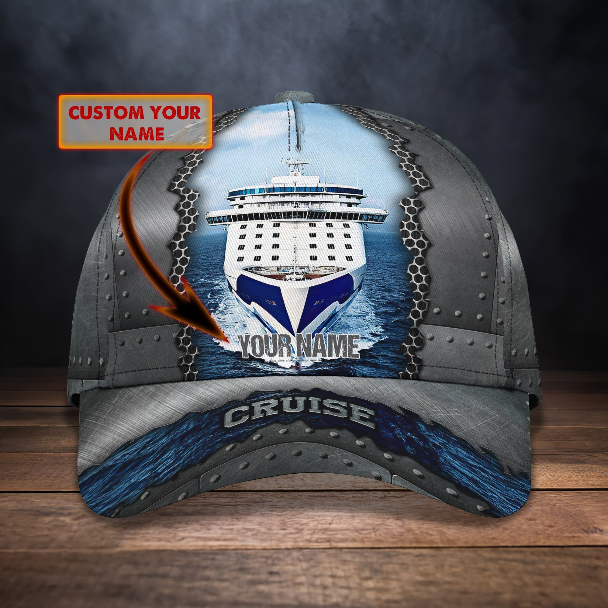 Custom Classic Cap - Personalized Cruise Hat - Hn Trucker Hats Custom Hats Gifts For Men & Women