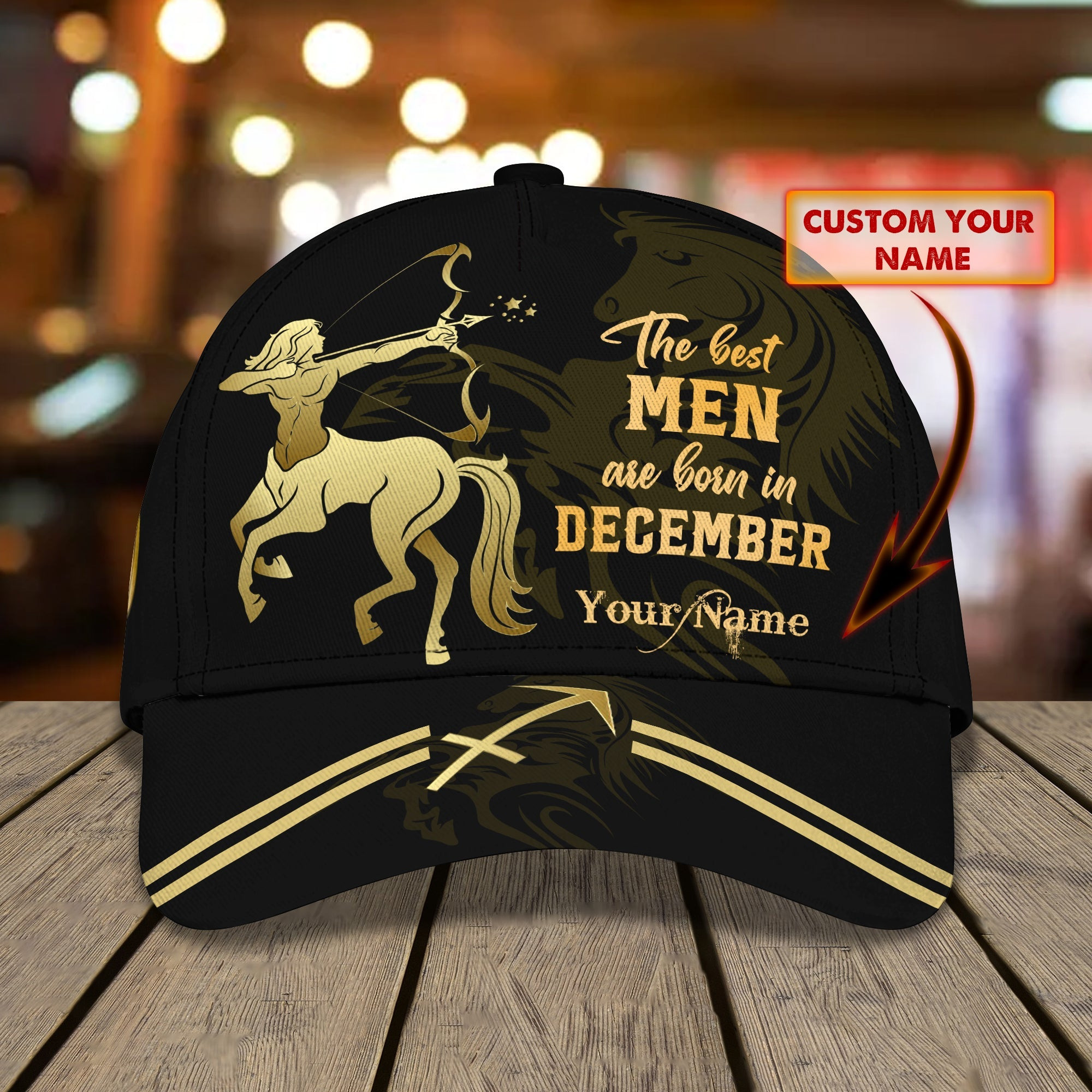 Custom Classic Cap - Personalized December Birthday Gift Trucker Hats Custom Hats Gifts For Men & Women