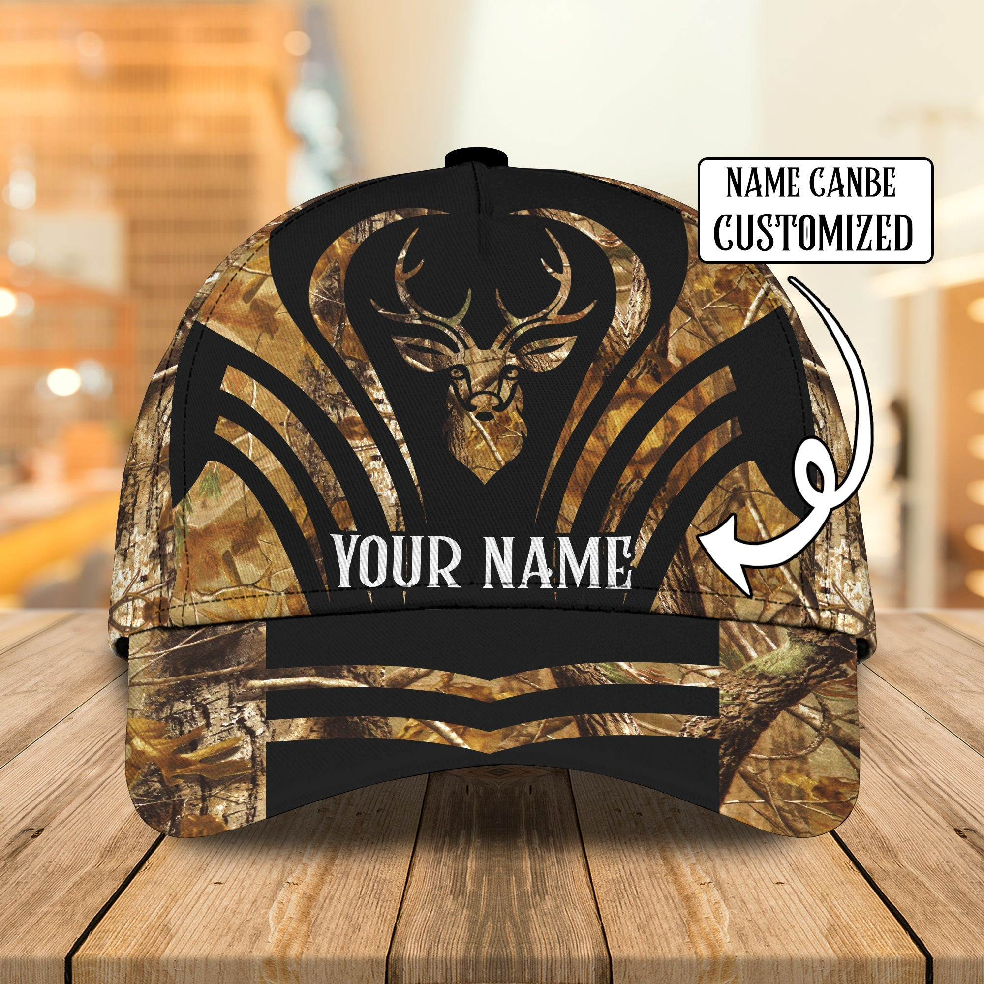 Custom Classic Cap - Personalized Deer Hunting Gift Trucker Hats Custom Hats Gifts For Men & Women