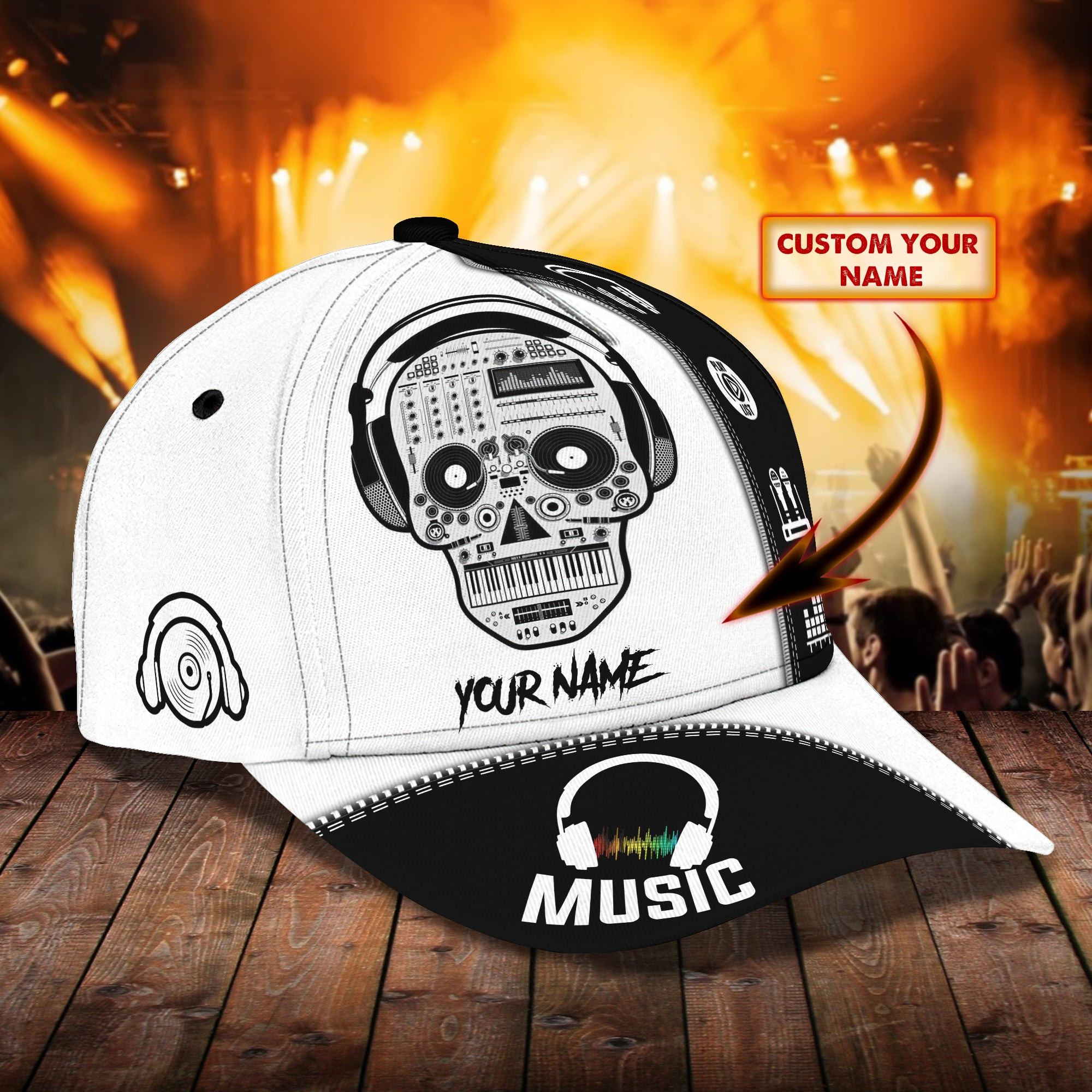 Custom Classic Cap - Personalized Dj Name Cap Trucker Hats Custom Hats Gifts For Men & Women