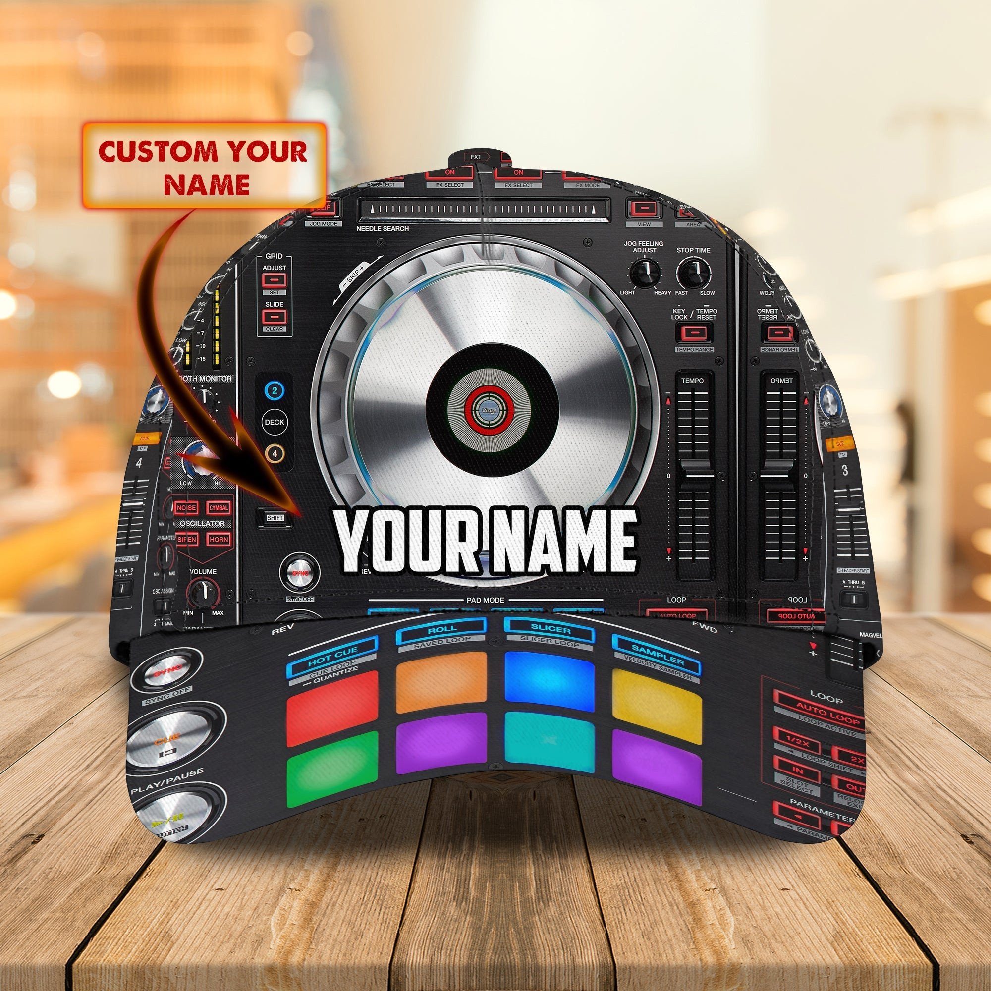 Custom Classic Cap - Personalized Dj Name Cap Trucker Hats Custom Hats Gifts For Men & Women