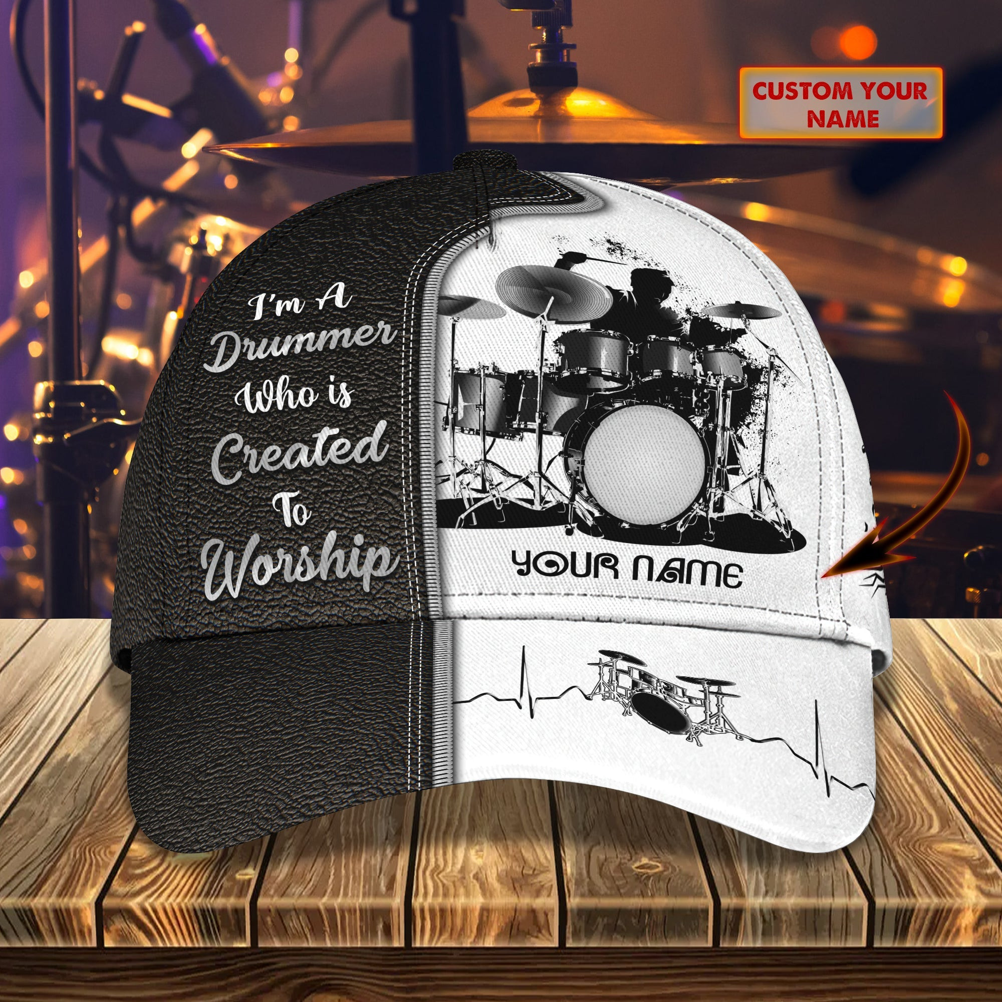 Custom Classic Cap - Personalized Drum Cap Trucker Hats Custom Hats Gifts For Men & Women