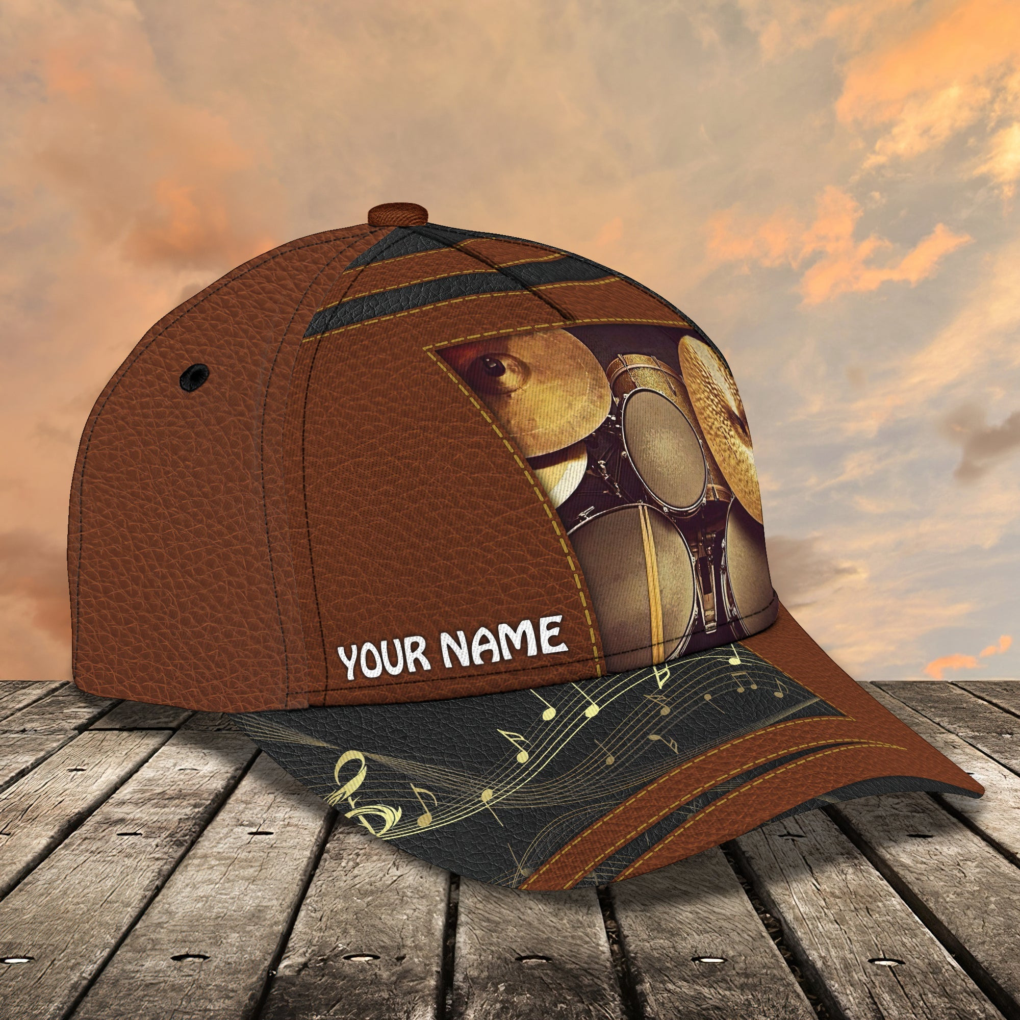 Custom Classic Cap - Personalized Drum Design Trucker Hats Custom Hats Gifts For Men & Women