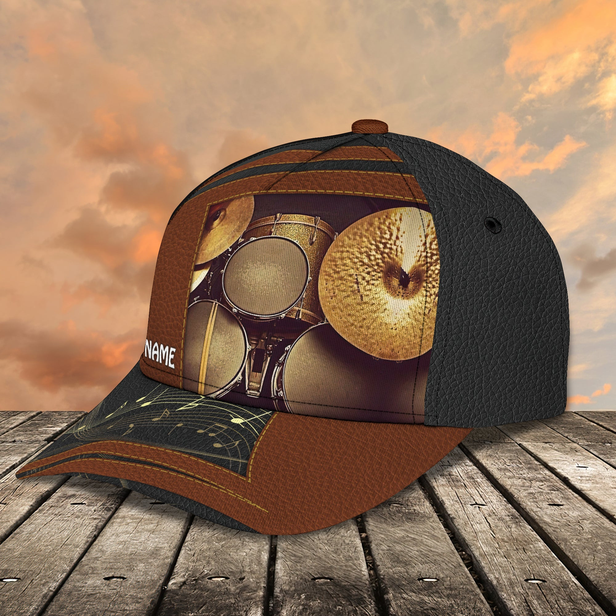 Custom Classic Cap - Personalized Drum Design Trucker Hats Custom Hats Gifts For Men & Women