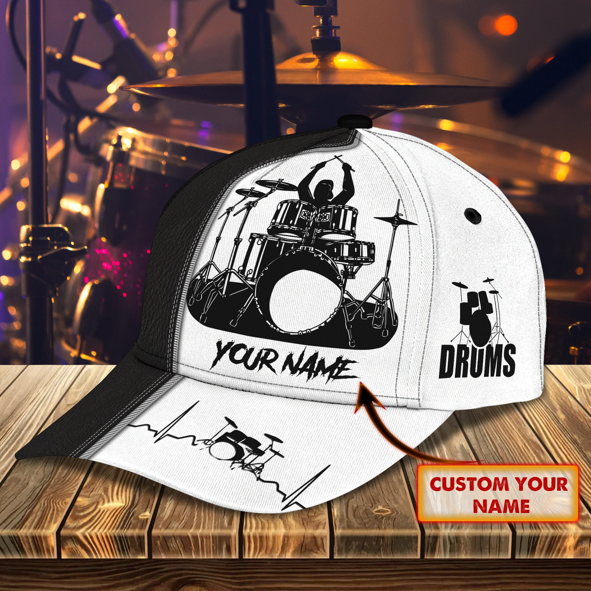 Custom Classic Cap - Personalized Drum Hat Trucker Hats Custom Hats Gifts For Men & Women