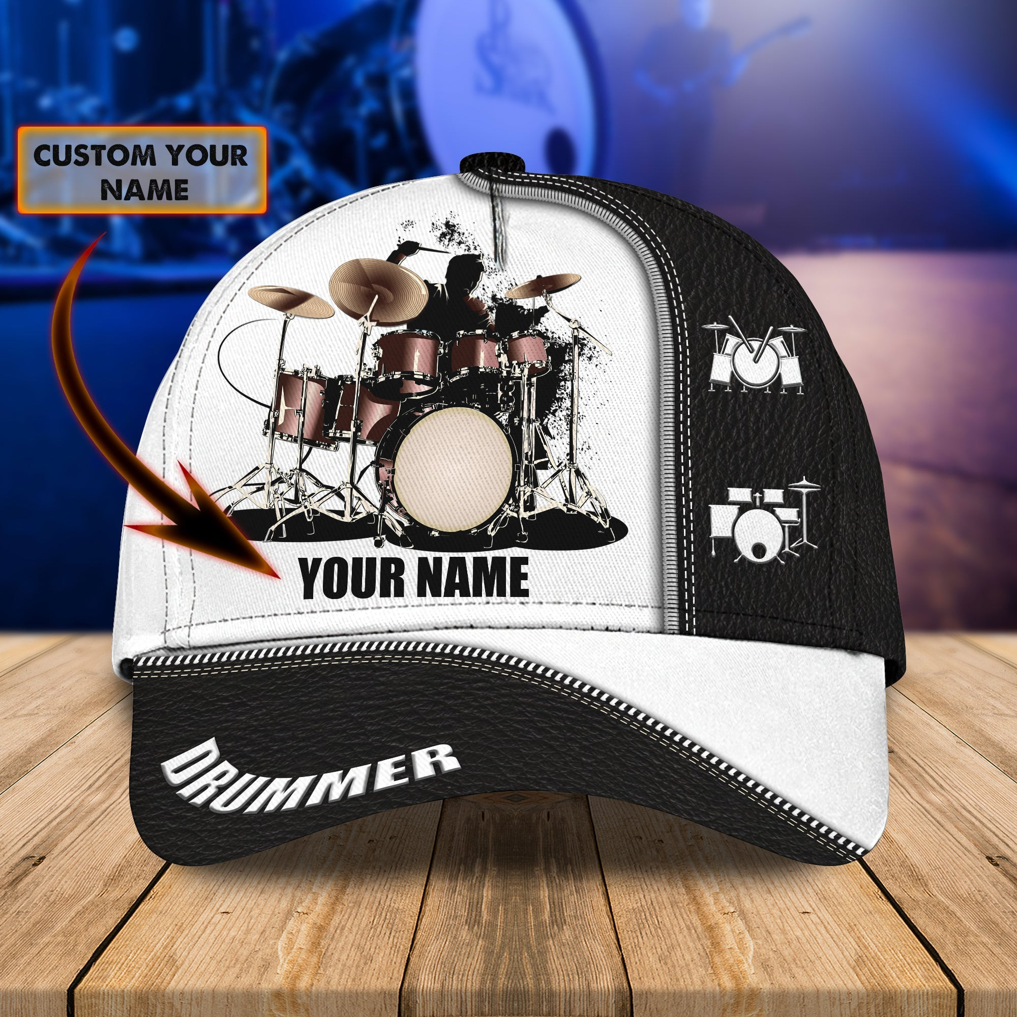 Custom Classic Cap - Personalized Drum Hat Trucker Hats Custom Hats Gifts For Men & Women