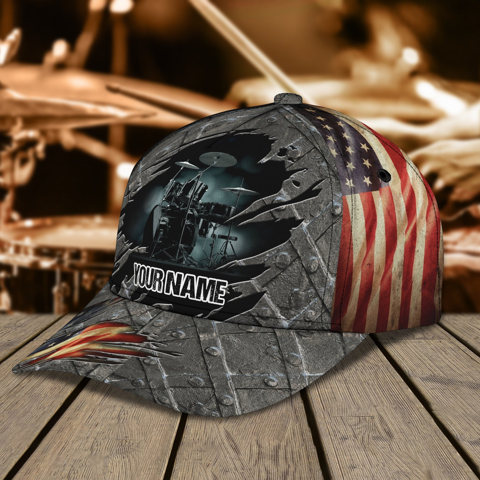 Custom Classic Cap - Personalized Drum Name Hat Trucker Hats Custom Hats Gifts For Men & Women