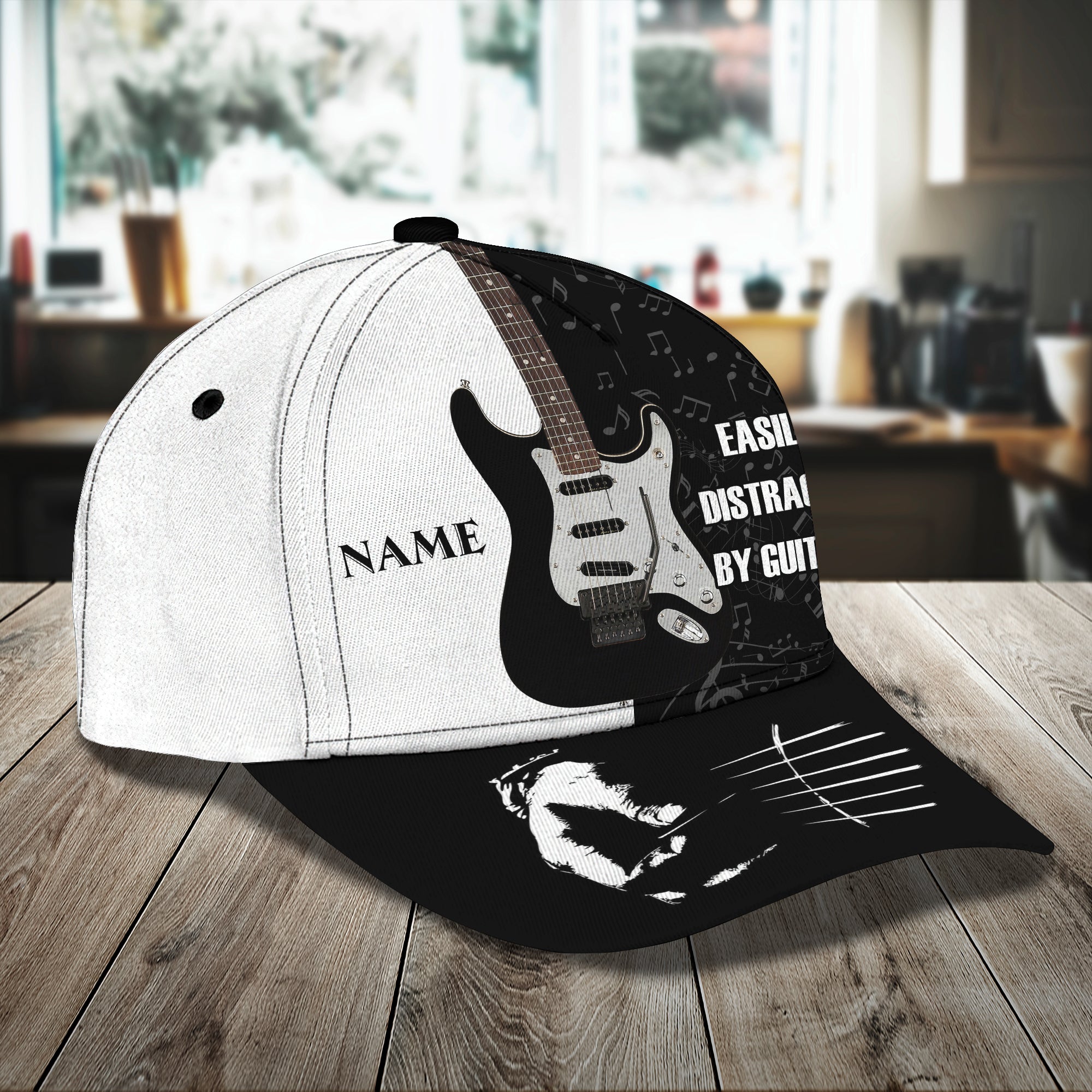 Custom Classic Cap – Personalized Electric Guitar Name Hat Trucker Hats Custom Hats Gifts For Men & Women