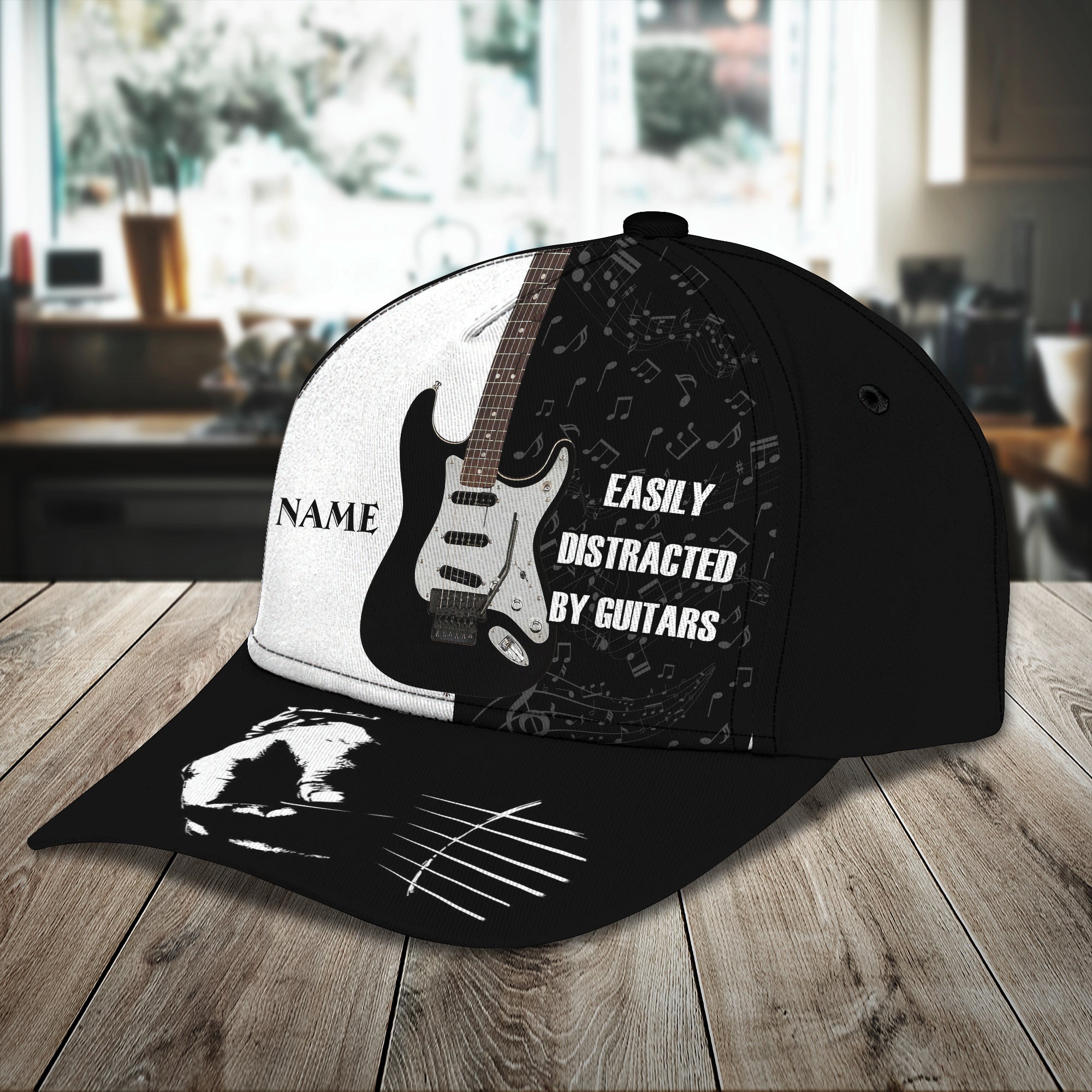 Custom Classic Cap - Personalized Electric Guitar Name Hat Trucker Hats Custom Hats Gifts For Men & Women