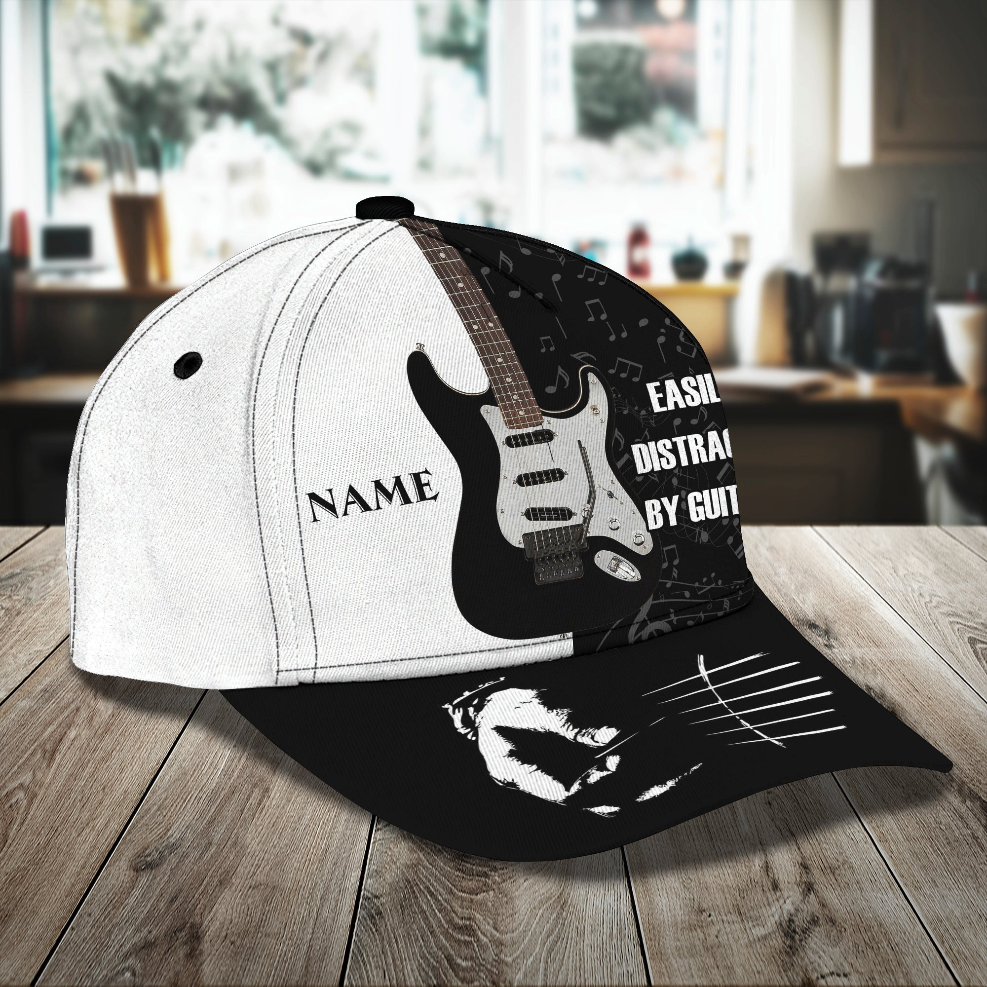 Custom Classic Cap - Personalized Electric Guitar Name Hat Trucker Hats Custom Hats Gifts For Men & Women