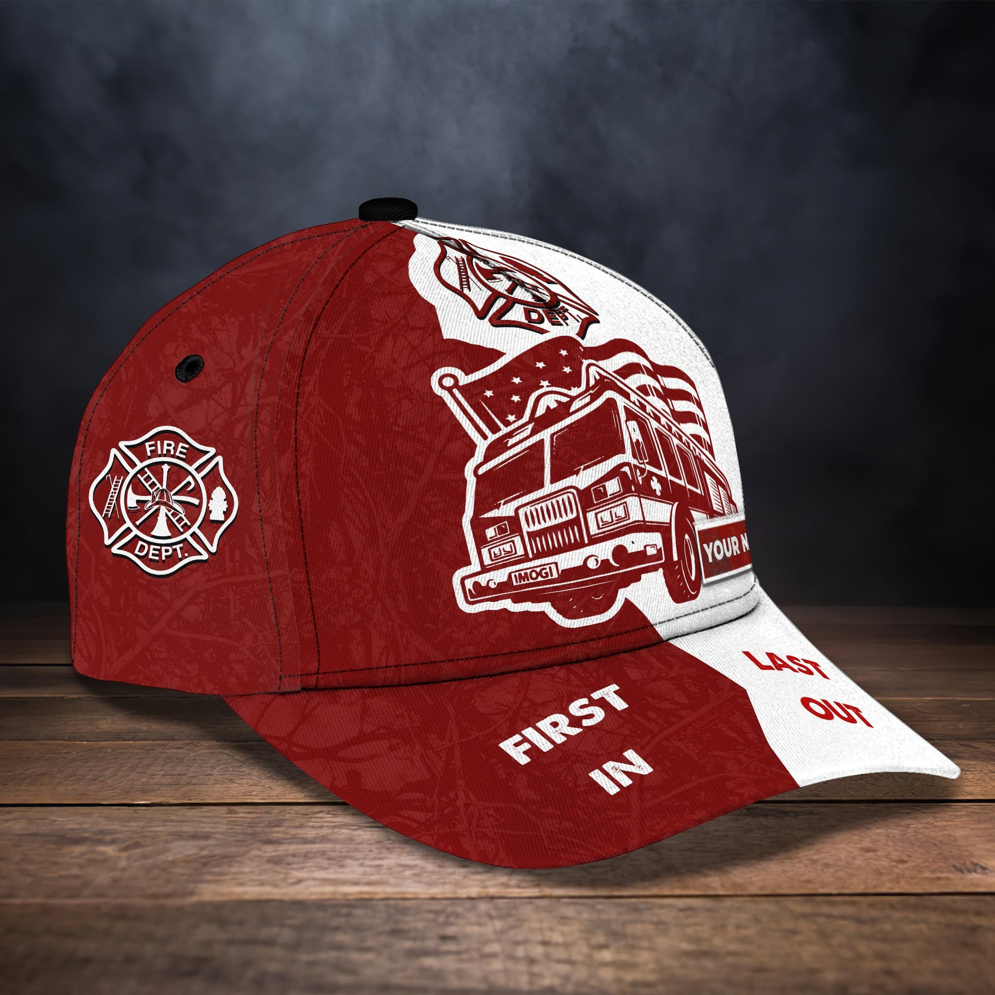 Custom Classic Cap - Personalized Firefighter Cap Trucker Hats Custom Hats Gifts For Men & Women