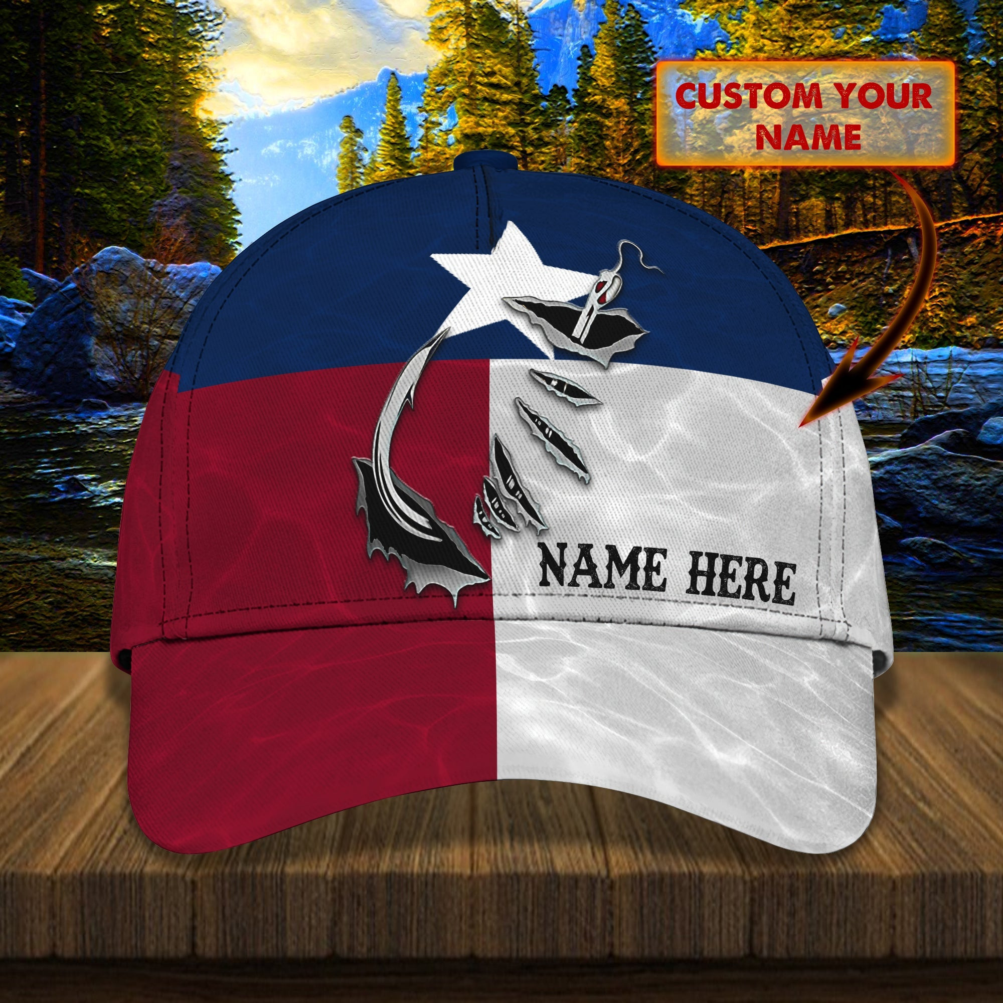 Custom Classic Cap - Personalized Fishing Hat Trucker Hats Custom Hats Gifts For Men & Women