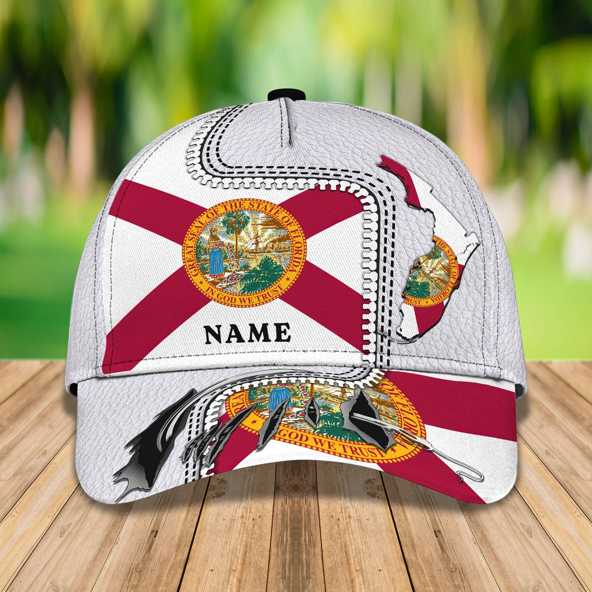 Custom Classic Cap - Personalized Florida Name - Gift Or Personal Use Trucker Hats Custom Hats Gifts For Men & Women