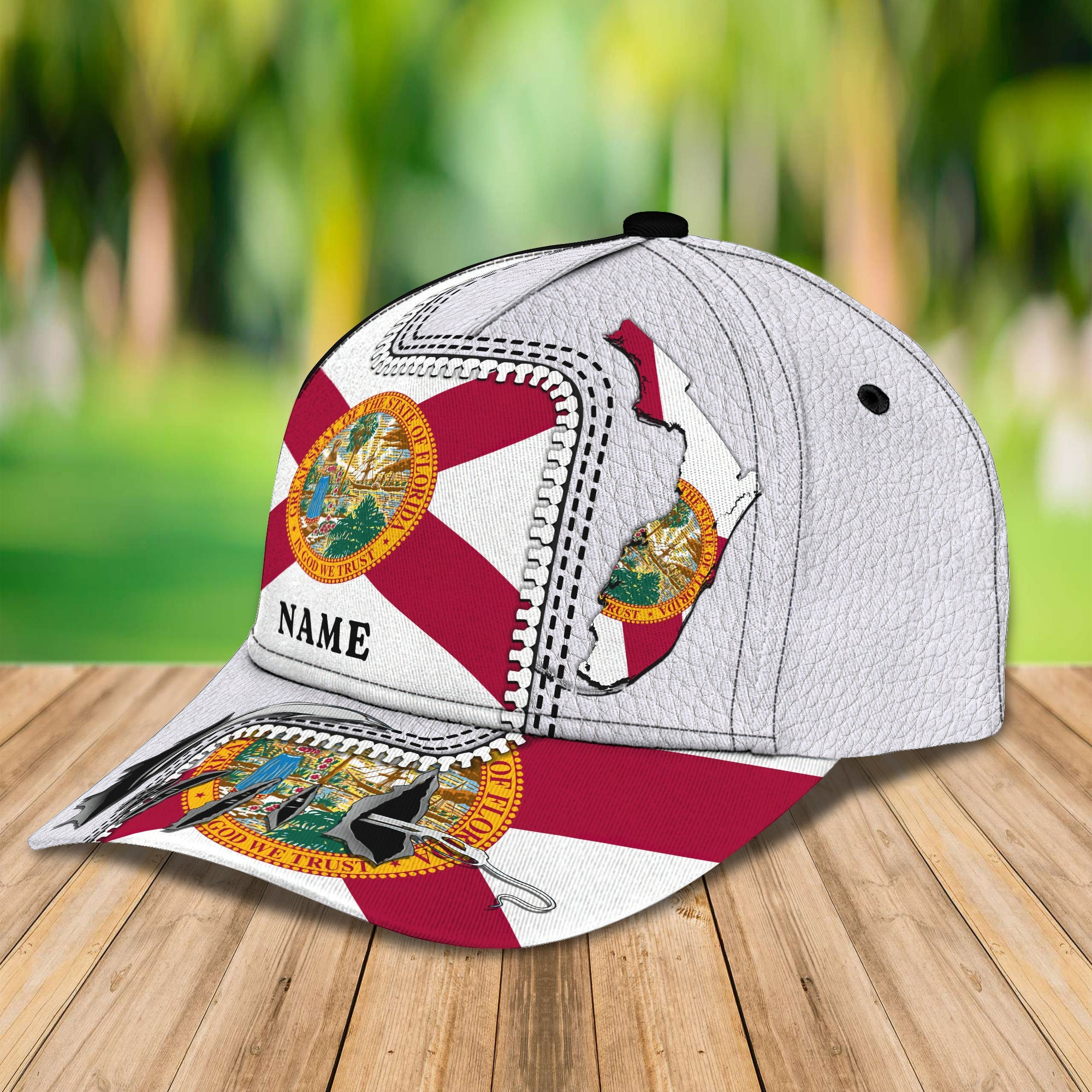 Custom Classic Cap - Personalized Florida Name - Gift Or Personal Use Trucker Hats Custom Hats Gifts For Men & Women