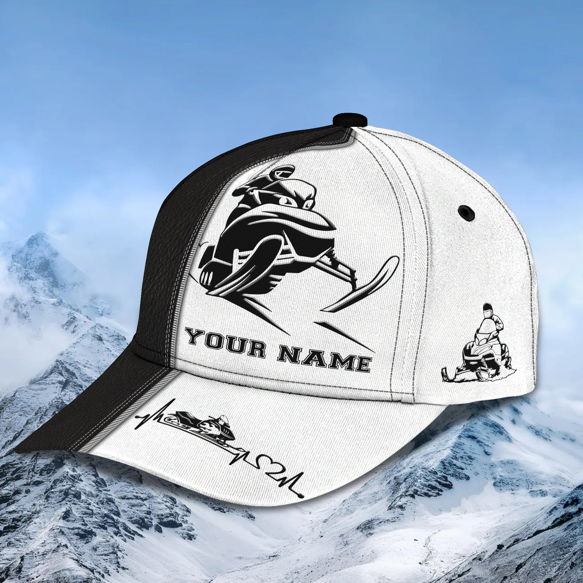 Custom Classic Cap - Personalized Gift For Snowmobile Enthusiasts Trucker Hats Custom Hats Gifts For Men & Women