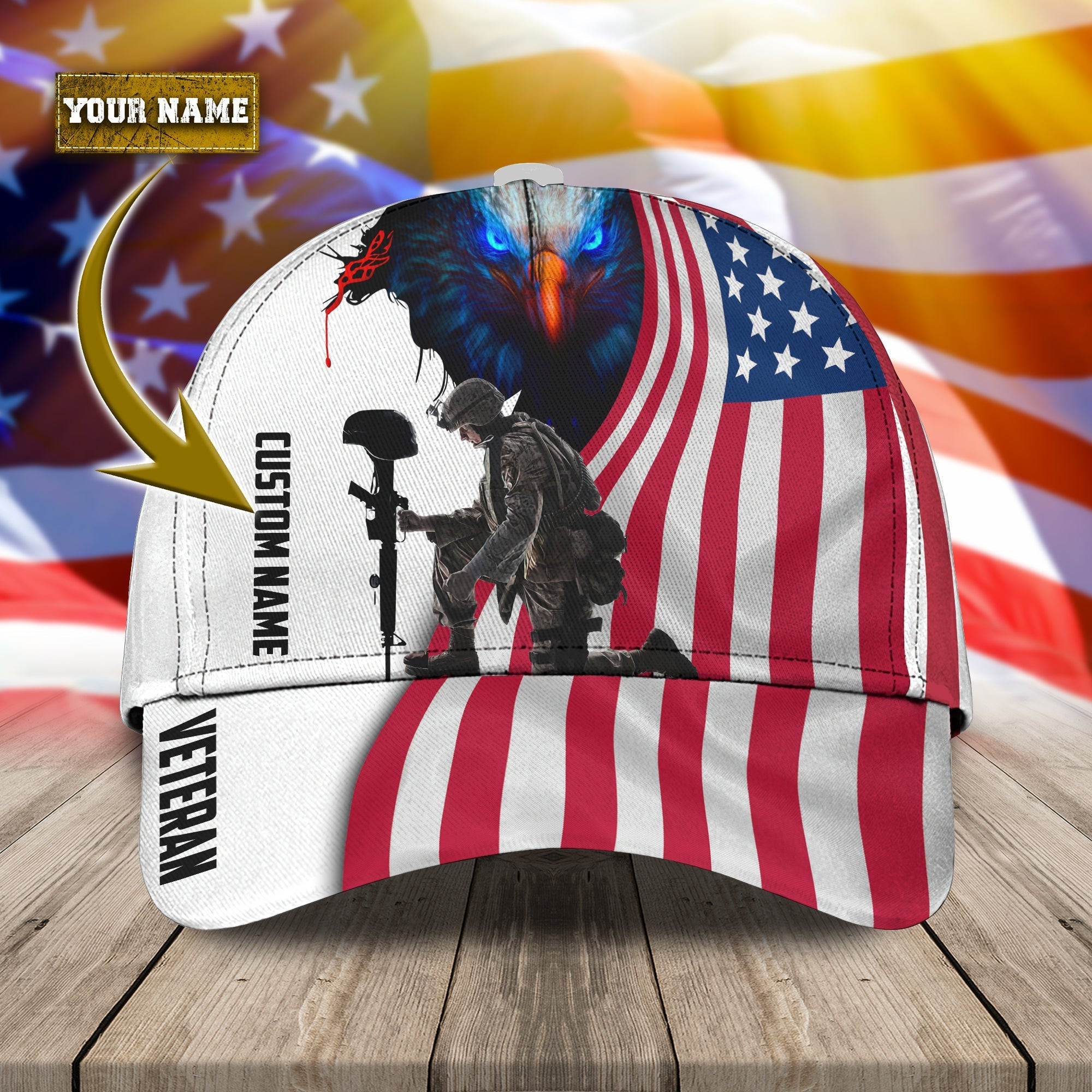 Custom Classic Cap - Personalized Gift For Veterans Trucker Hats Custom Hats Gifts For Men & Women