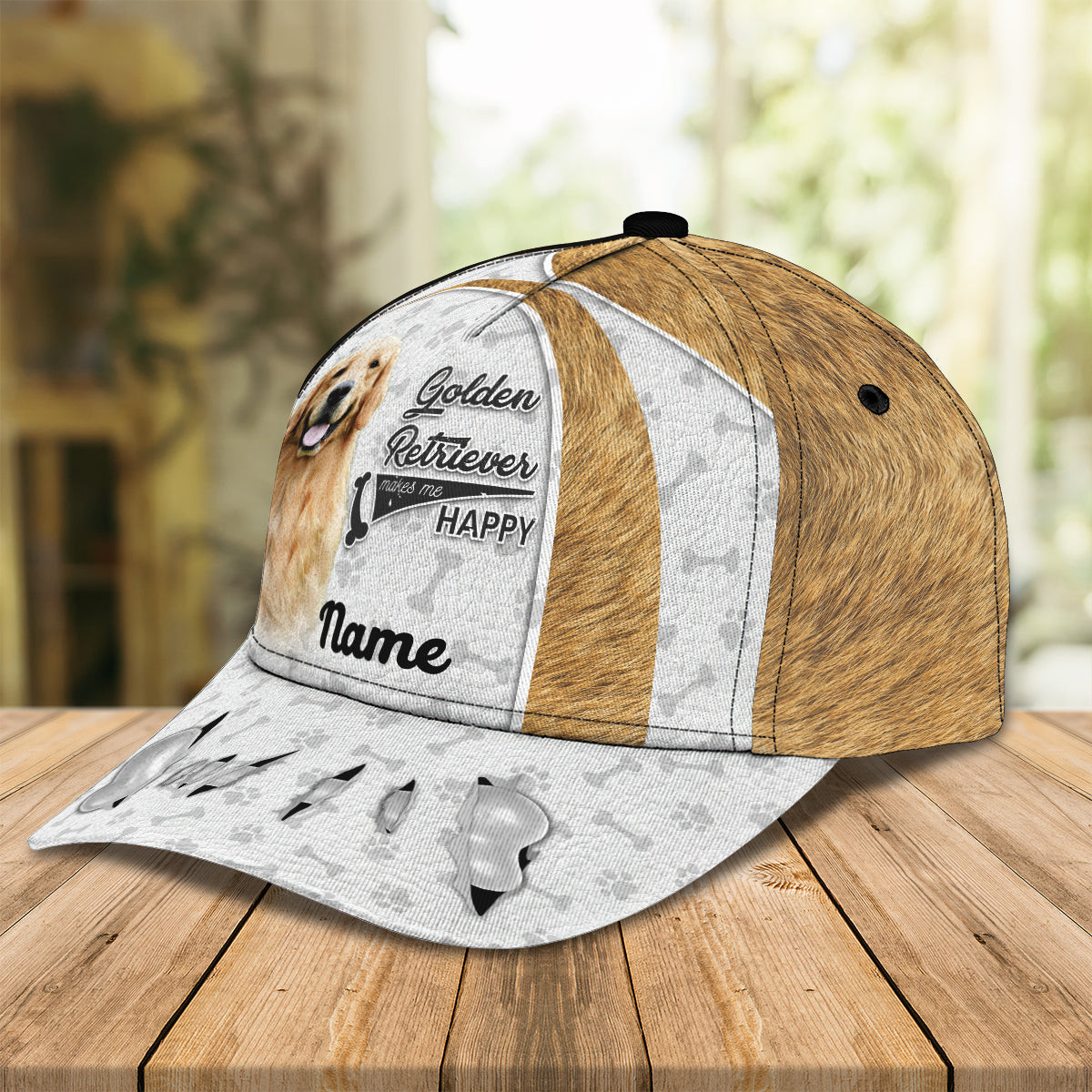 Custom Classic Cap - Personalized Golden Retriever Cap Trucker Hats Custom Hats Gifts For Men & Women