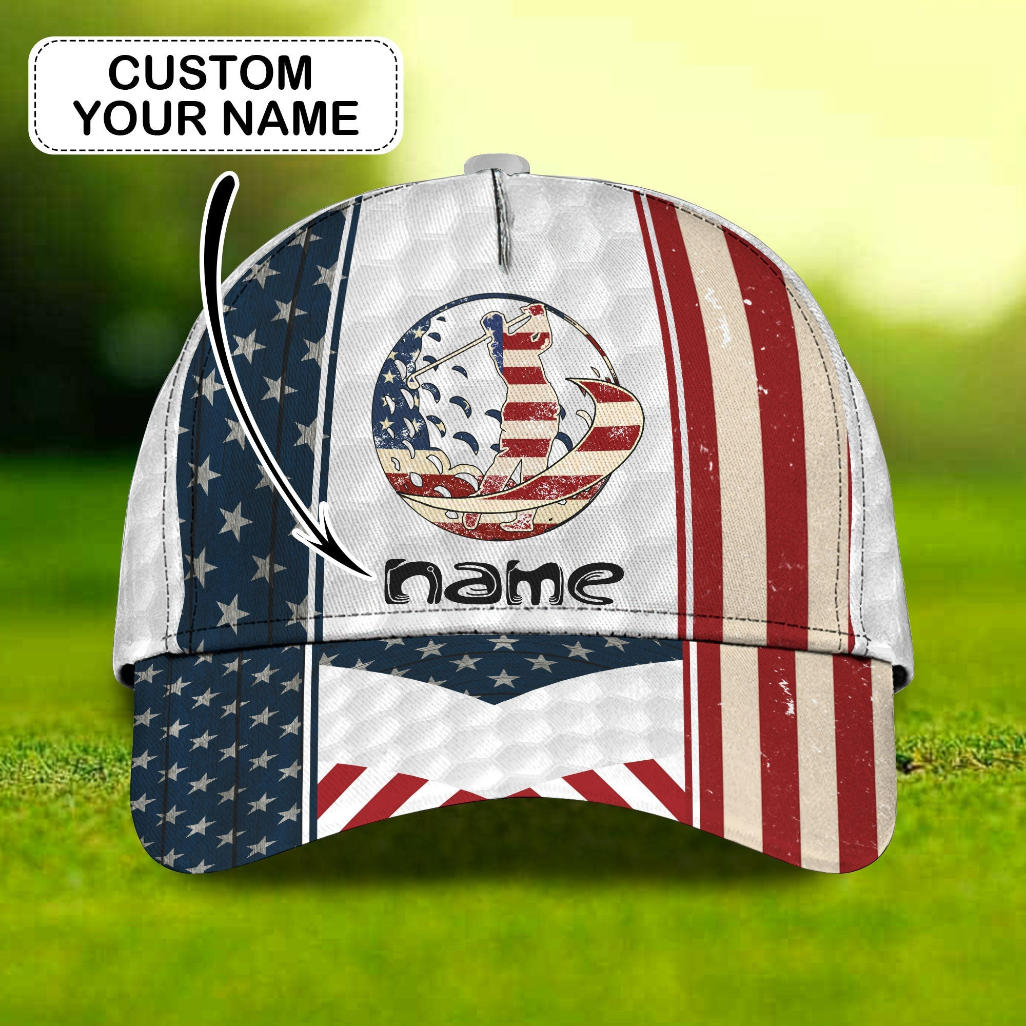 Custom Classic Cap: Personalized Golf Hat For American Golfers Trucker Hats Custom Hats Gifts For Men & Women