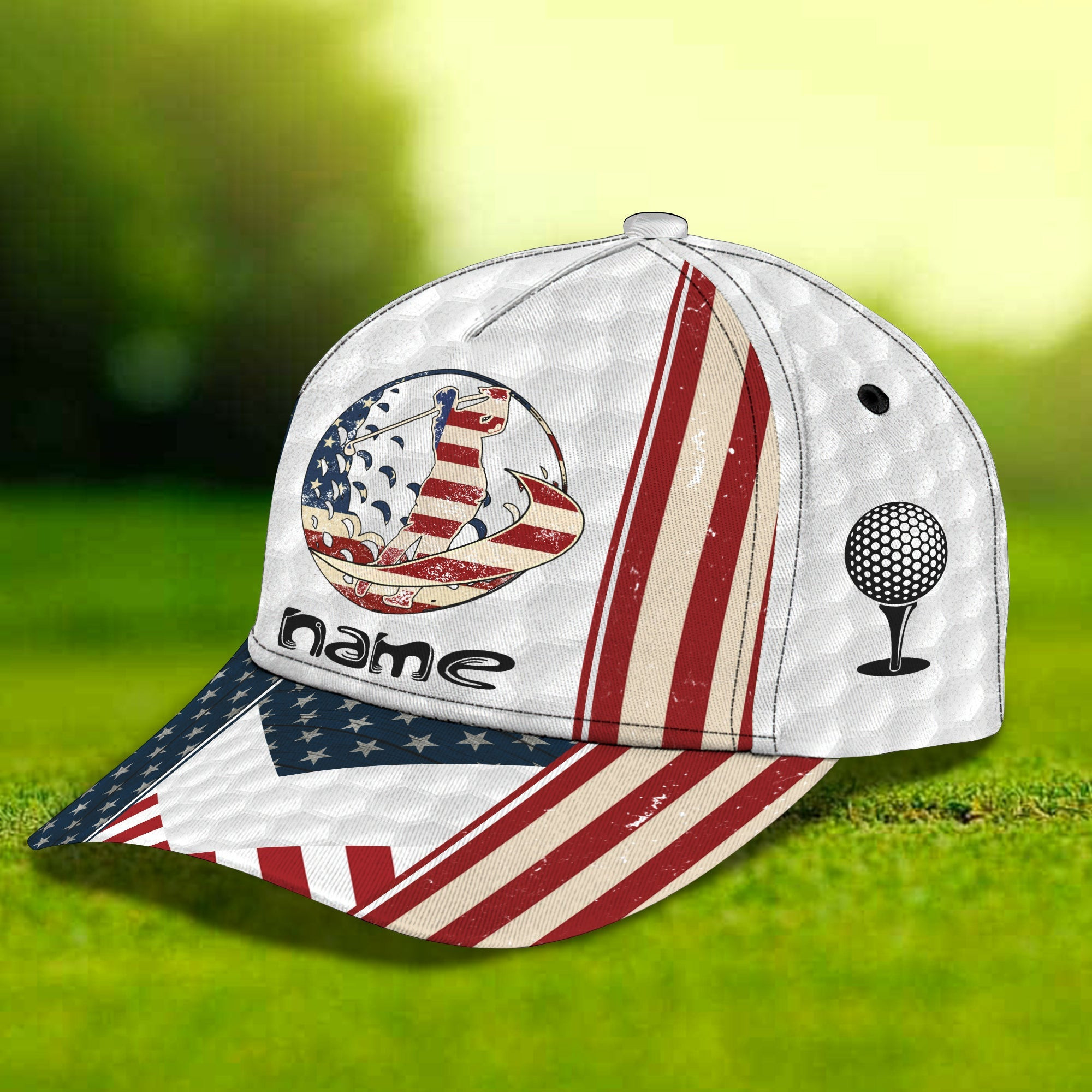 Custom Classic Cap: Personalized Golf Hat For American Golfers Trucker Hats Custom Hats Gifts For Men & Women