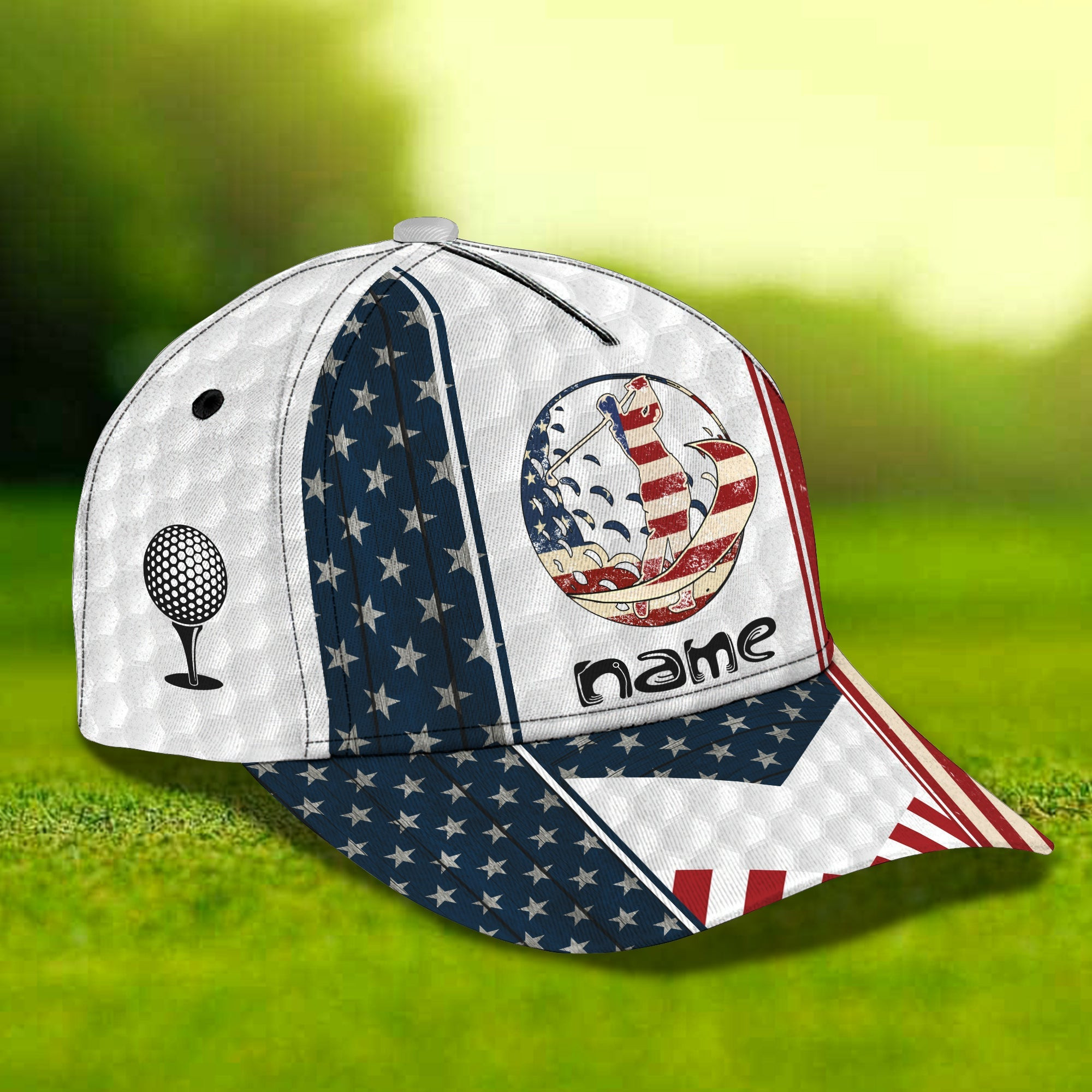 Custom Classic Cap: Personalized Golf Hat For American Golfers Trucker Hats Custom Hats Gifts For Men & Women