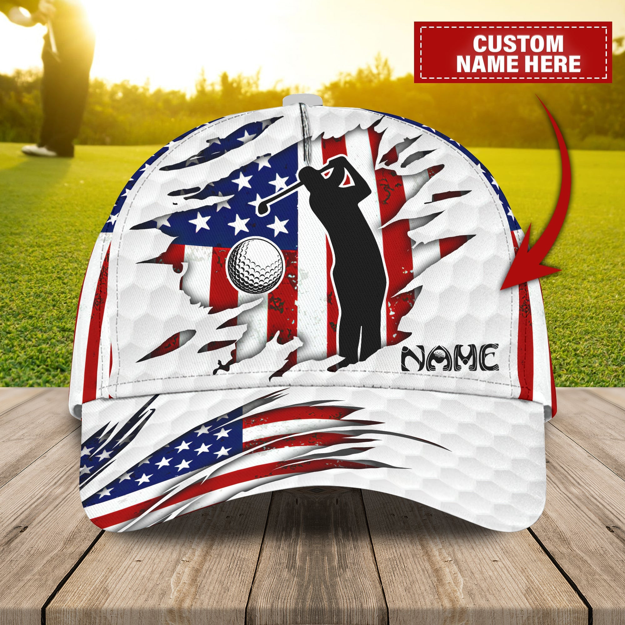 Custom Classic Cap - Personalized Golf Name Cap Trucker Hats Custom Hats Gifts For Men & Women