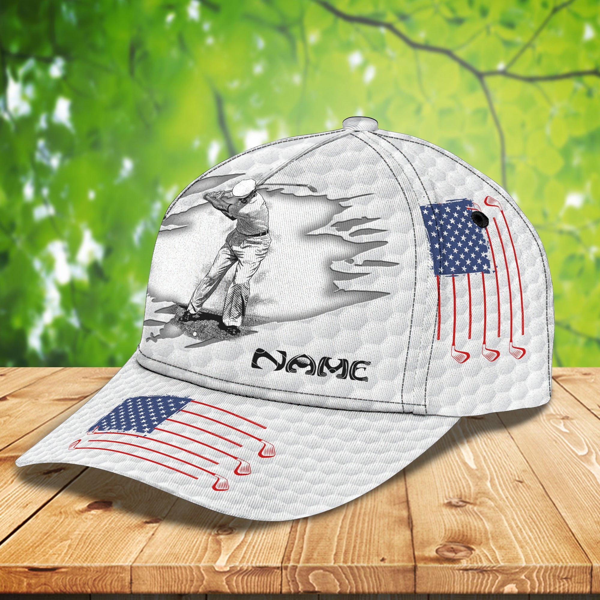 Custom Classic Cap - Personalized Golf Name Cap Trucker Hats Custom Hats Gifts For Men & Women