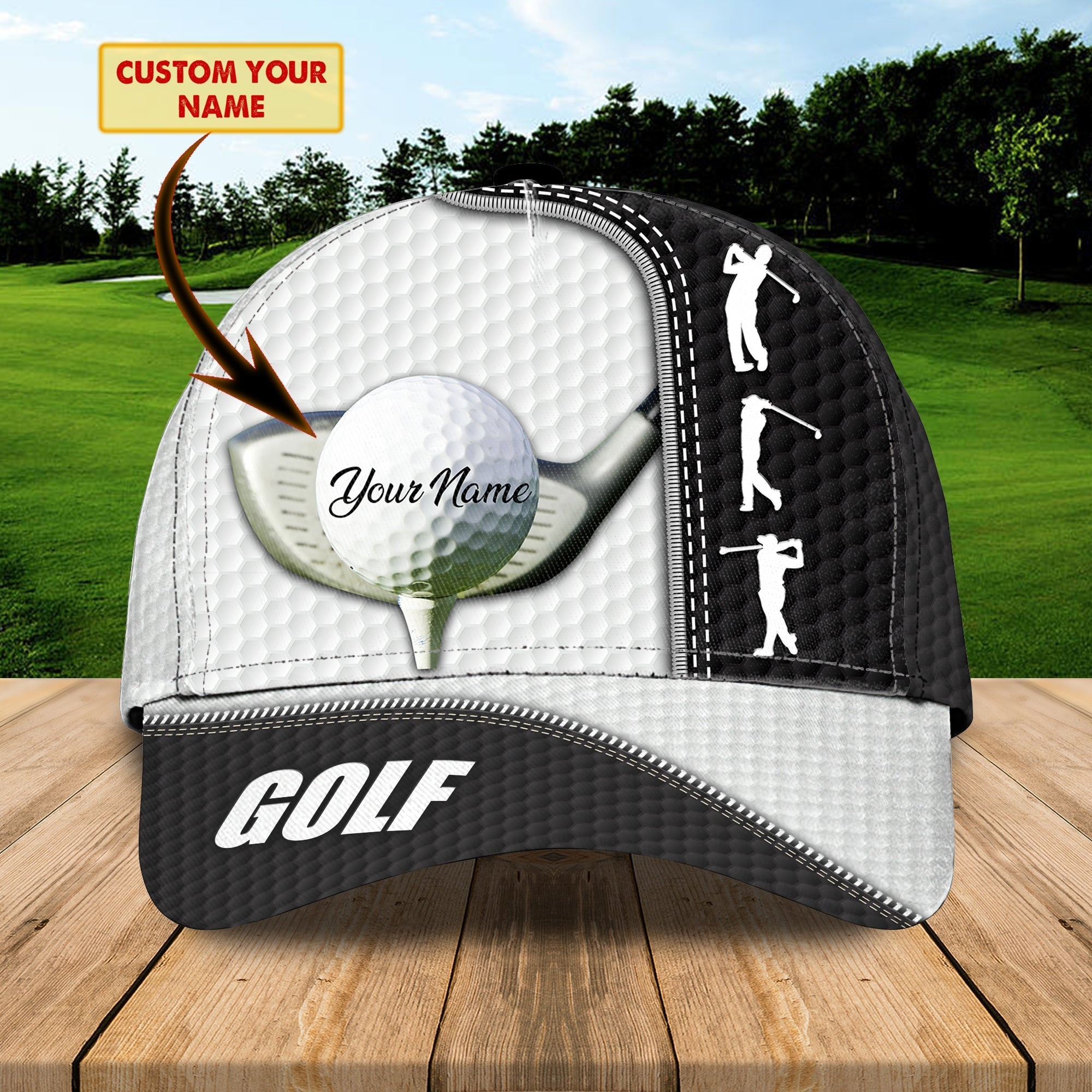 Custom Classic Cap - Personalized Golf Name Hat Trucker Hats Custom Hats Gifts For Men & Women