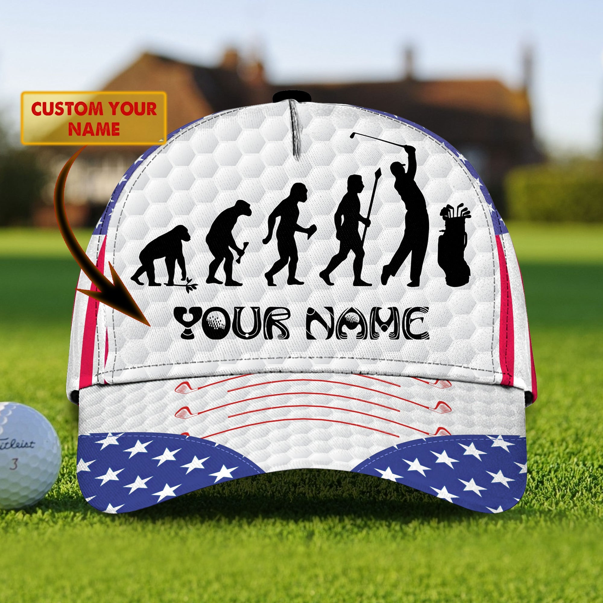 Custom Classic Cap - Personalized Golf Name Hat Trucker Hats Custom Hats Gifts For Men & Women