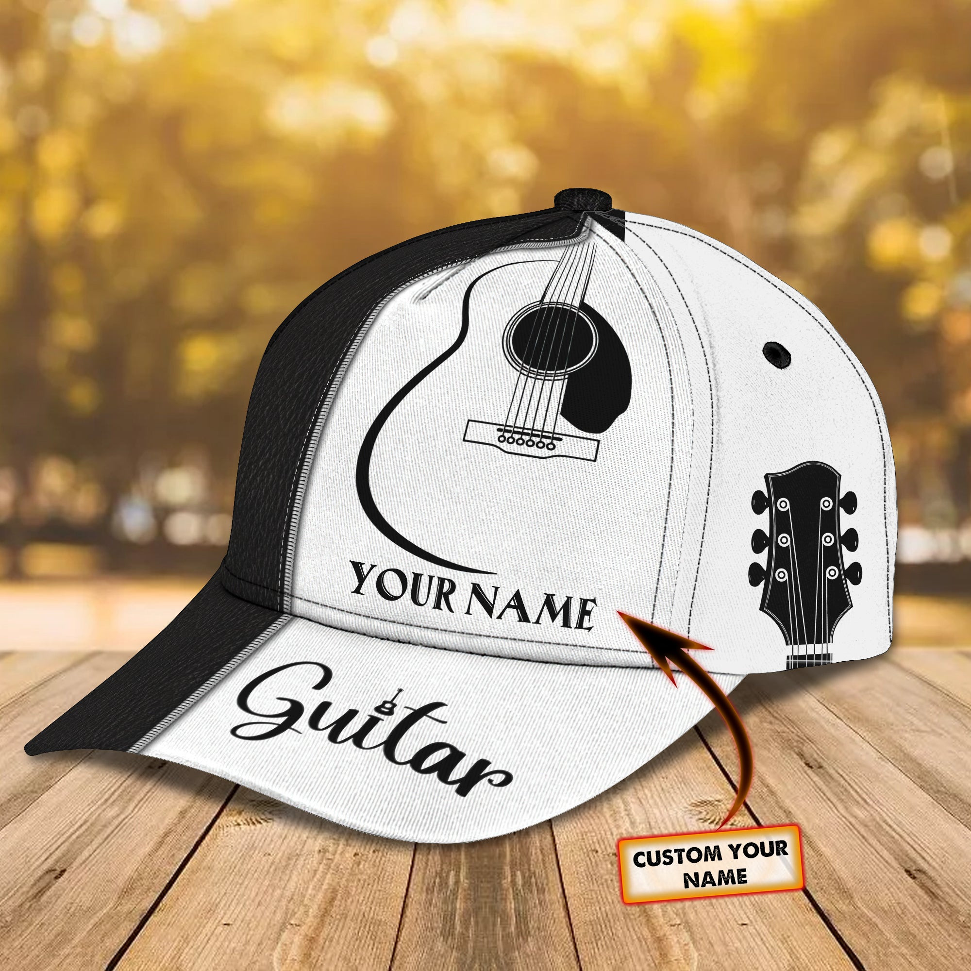 Custom Classic Cap - Personalized Guitar Gift Trucker Hats Custom Hats Gifts For Men & Women