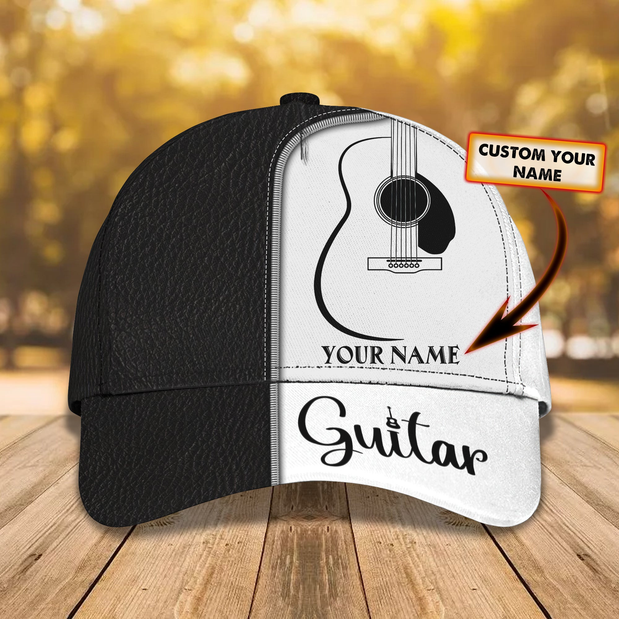 Custom Classic Cap - Personalized Guitar Gift Trucker Hats Custom Hats Gifts For Men & Women