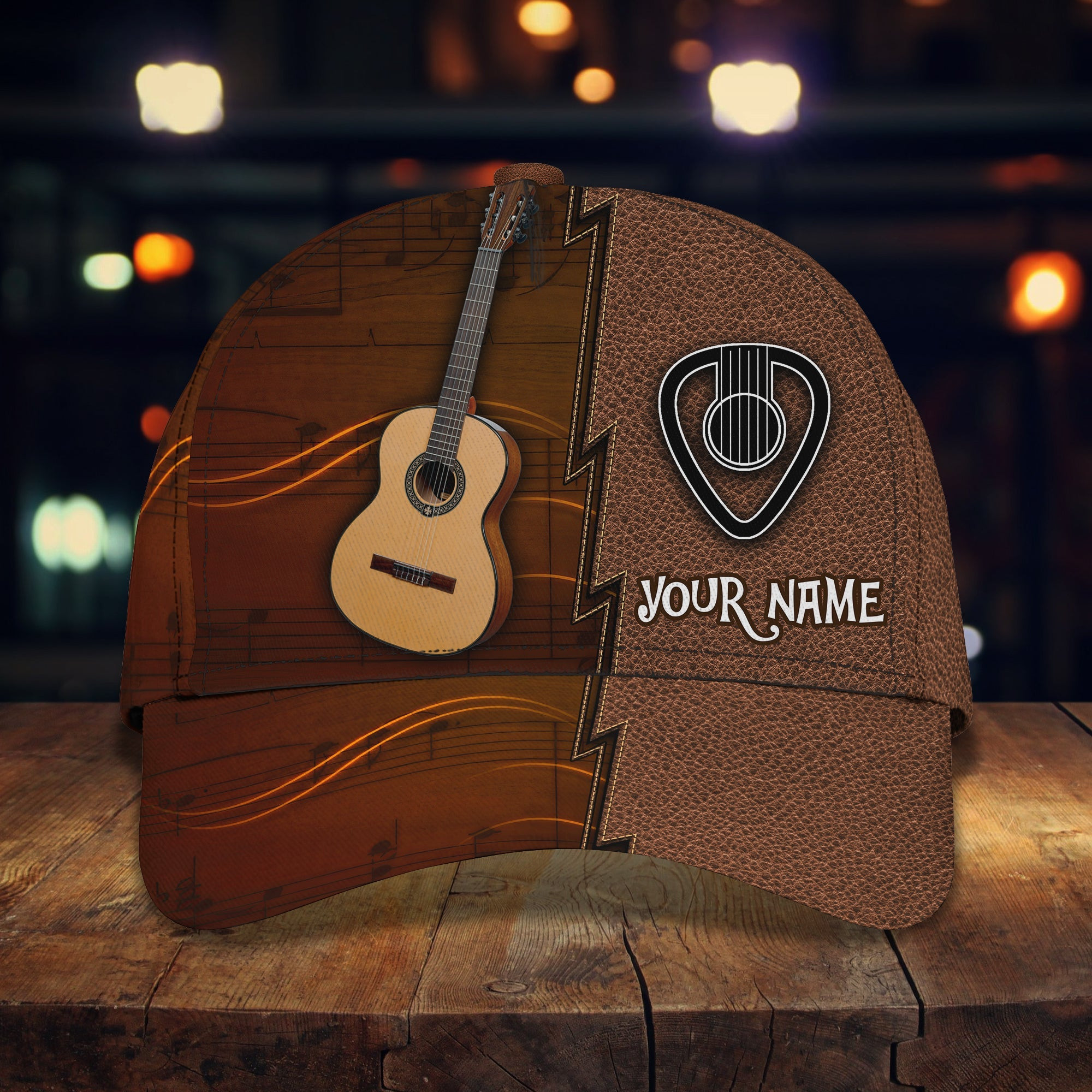 Custom Classic Cap - Personalized Guitar Name Hat Trucker Hats Custom Hats Gifts For Men & Women