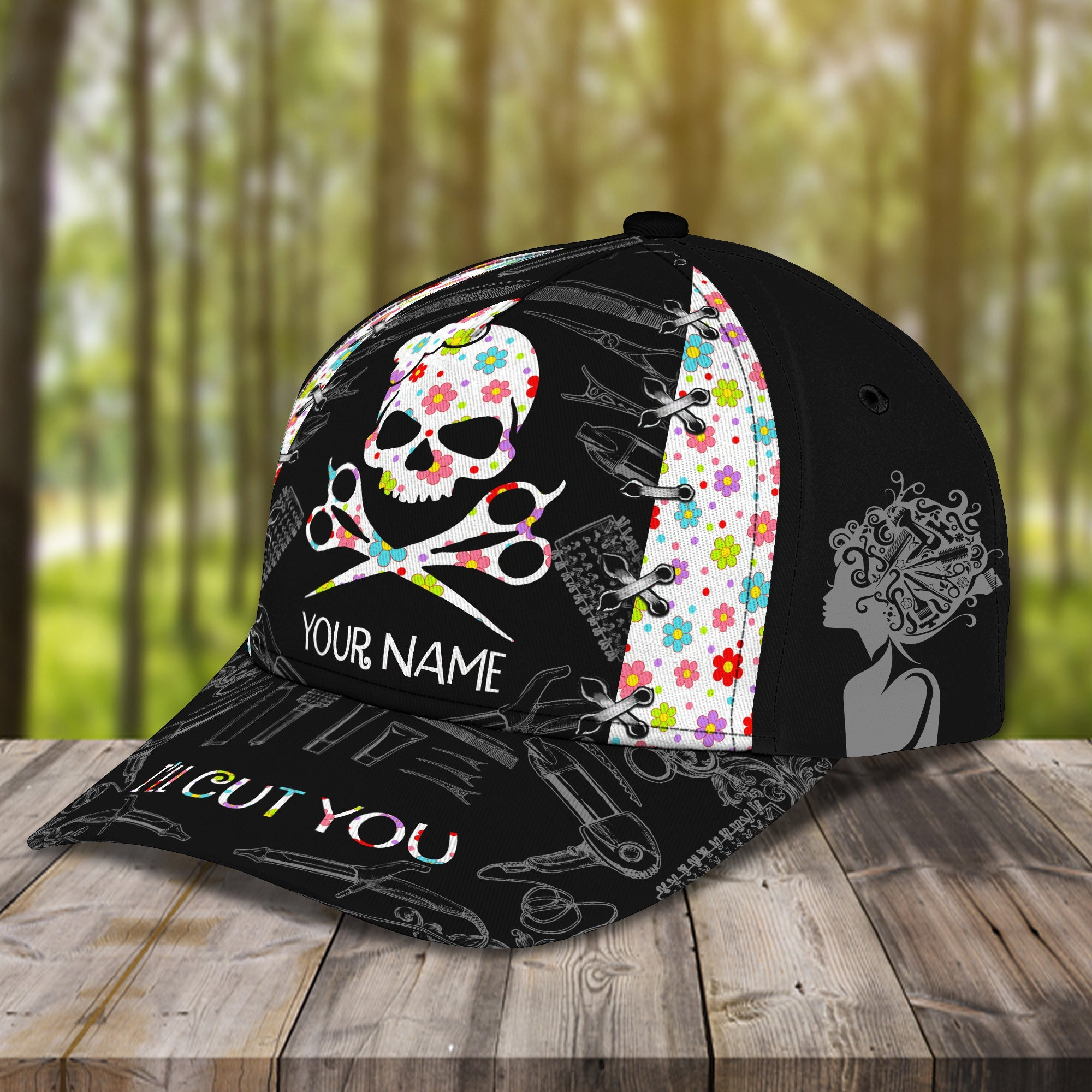 Custom Classic Cap - Personalized Hairstylist Name Cap Trucker Hats Custom Hats Gifts For Men & Women