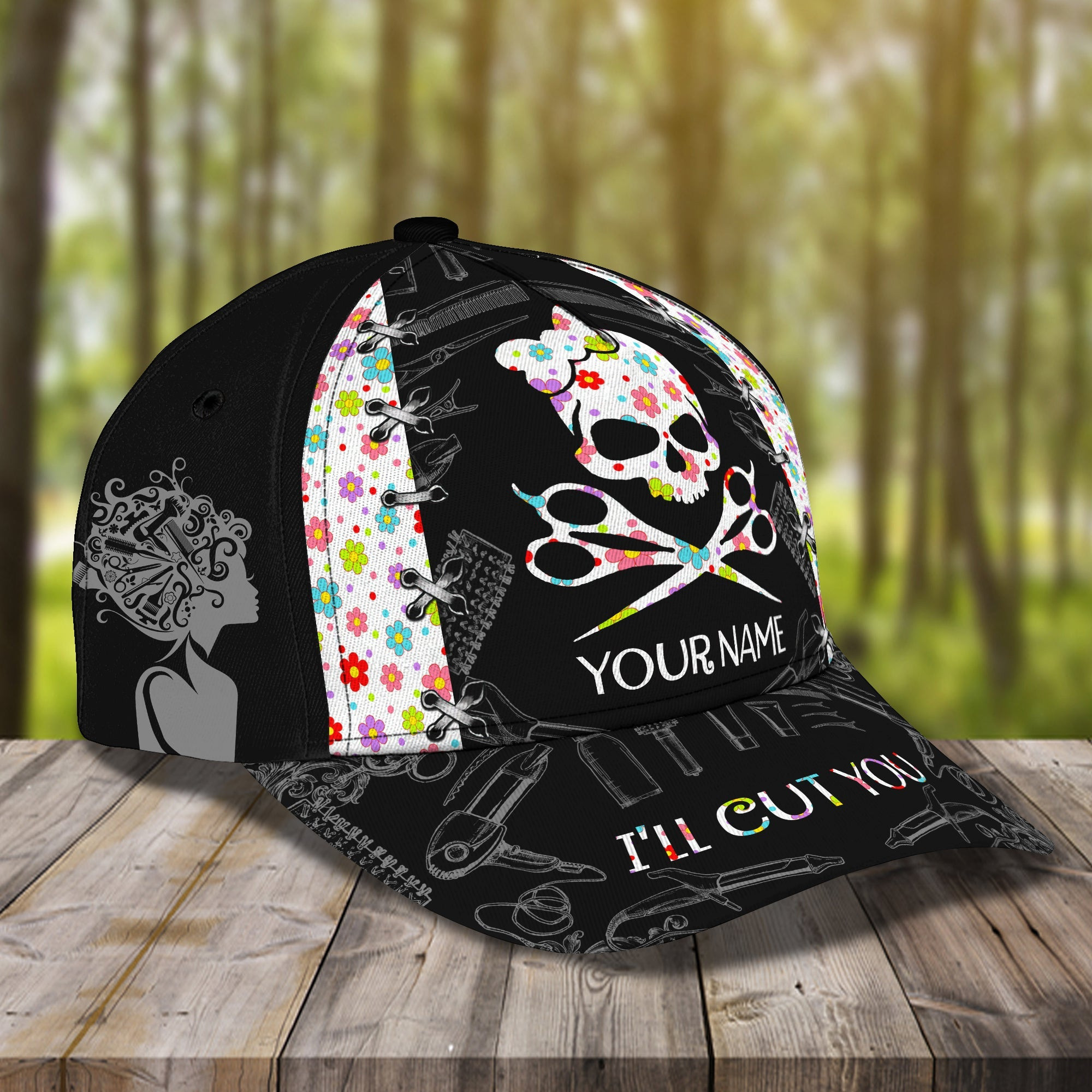 Custom Classic Cap - Personalized Hairstylist Name Cap Trucker Hats Custom Hats Gifts For Men & Women