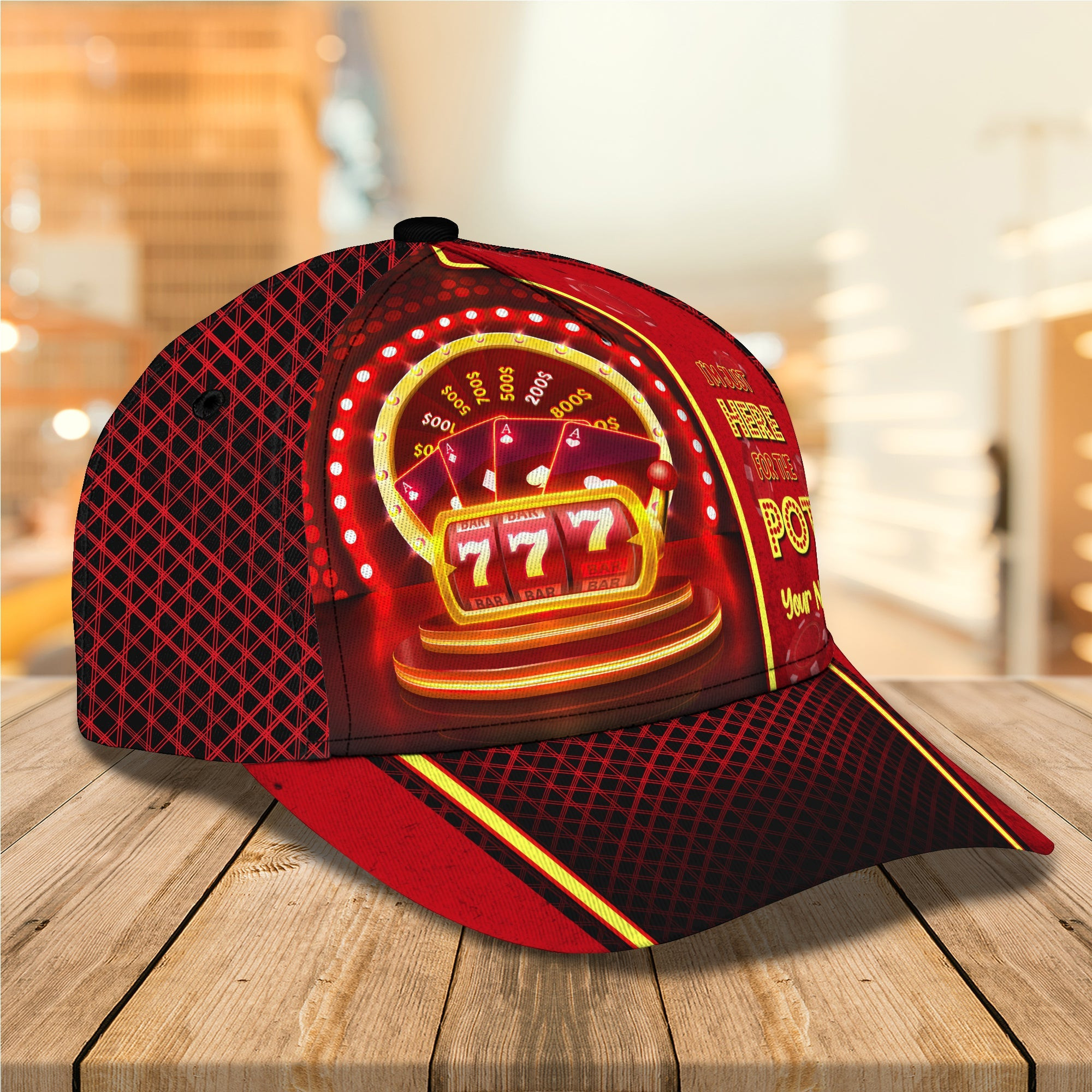 Custom Classic Cap - Personalized  Hat For Casino Lovers Trucker Hats Custom Hats Gifts For Men & Women