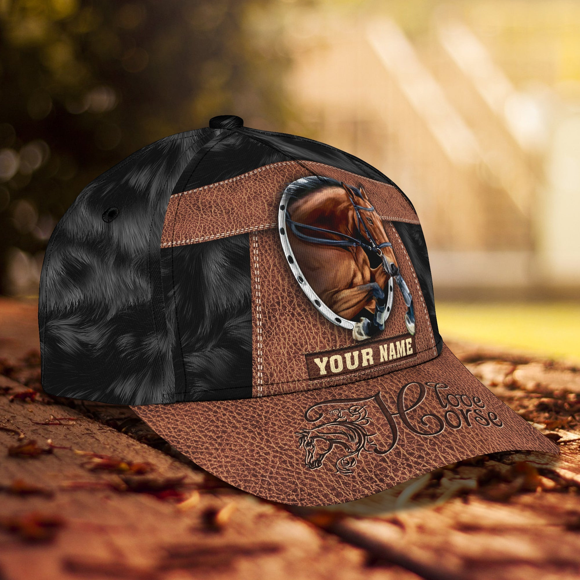Custom Classic Cap - Personalized Horse Name Cap Trucker Hats Custom Hats Gifts For Men & Women