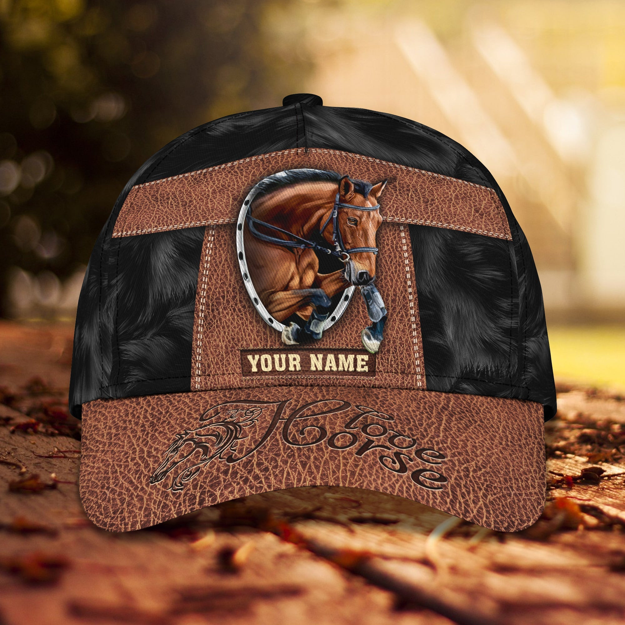 Custom Classic Cap - Personalized Horse Name Cap Trucker Hats Custom Hats Gifts For Men & Women